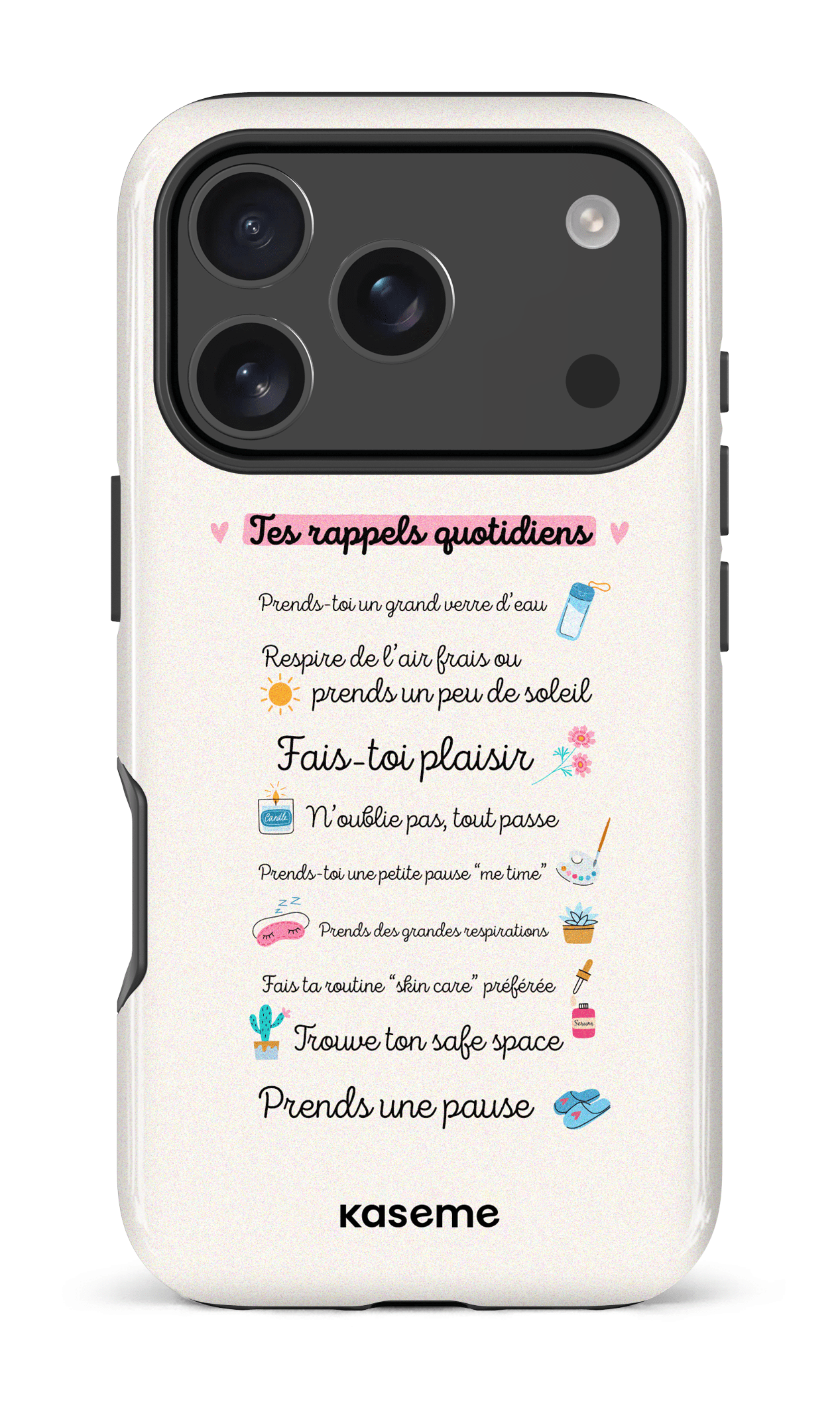 iPhone 17 Pro Impact Case Tes rappels quotidiens -