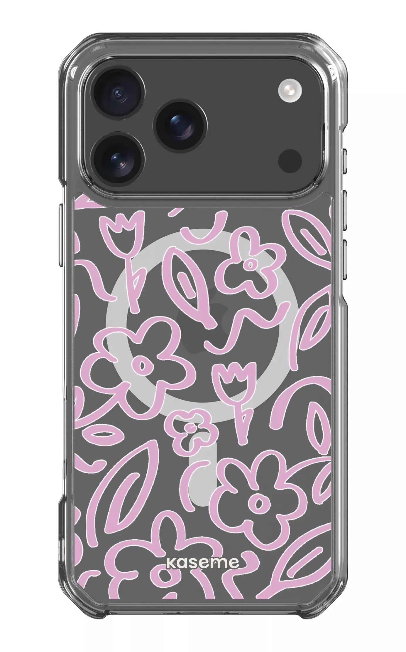 iPhone 17 Pro Max Clear Case Magsafe Brooklyn pink Clear Case -