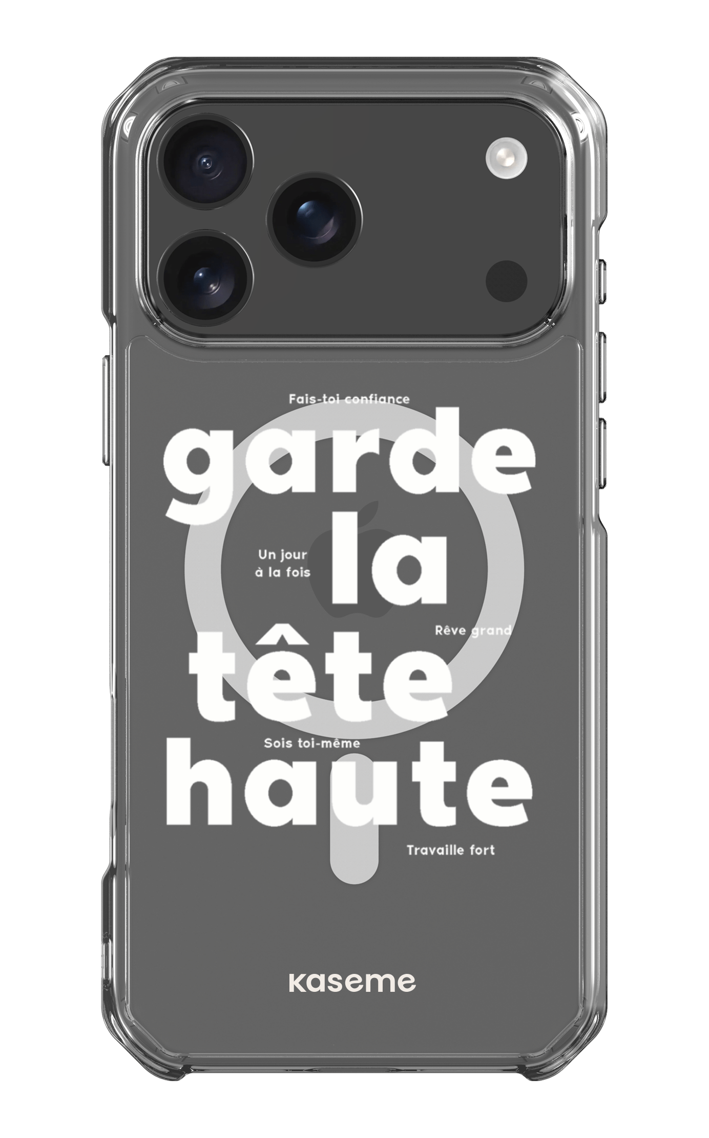 iPhone 17 Pro Max Clear Case Magsafe État d'esprit Clear Case -