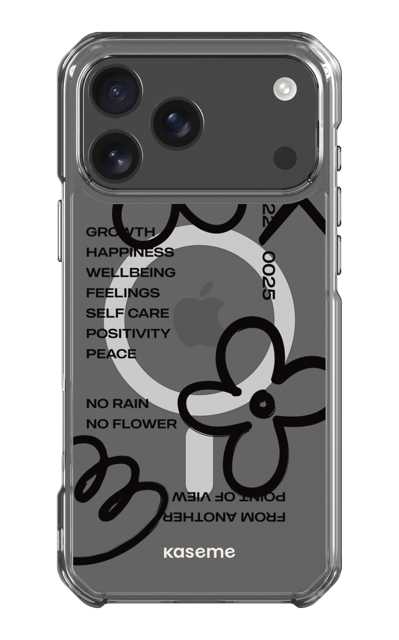 iPhone 17 Pro Max Clear Case Magsafe Feelings black Clear Case -