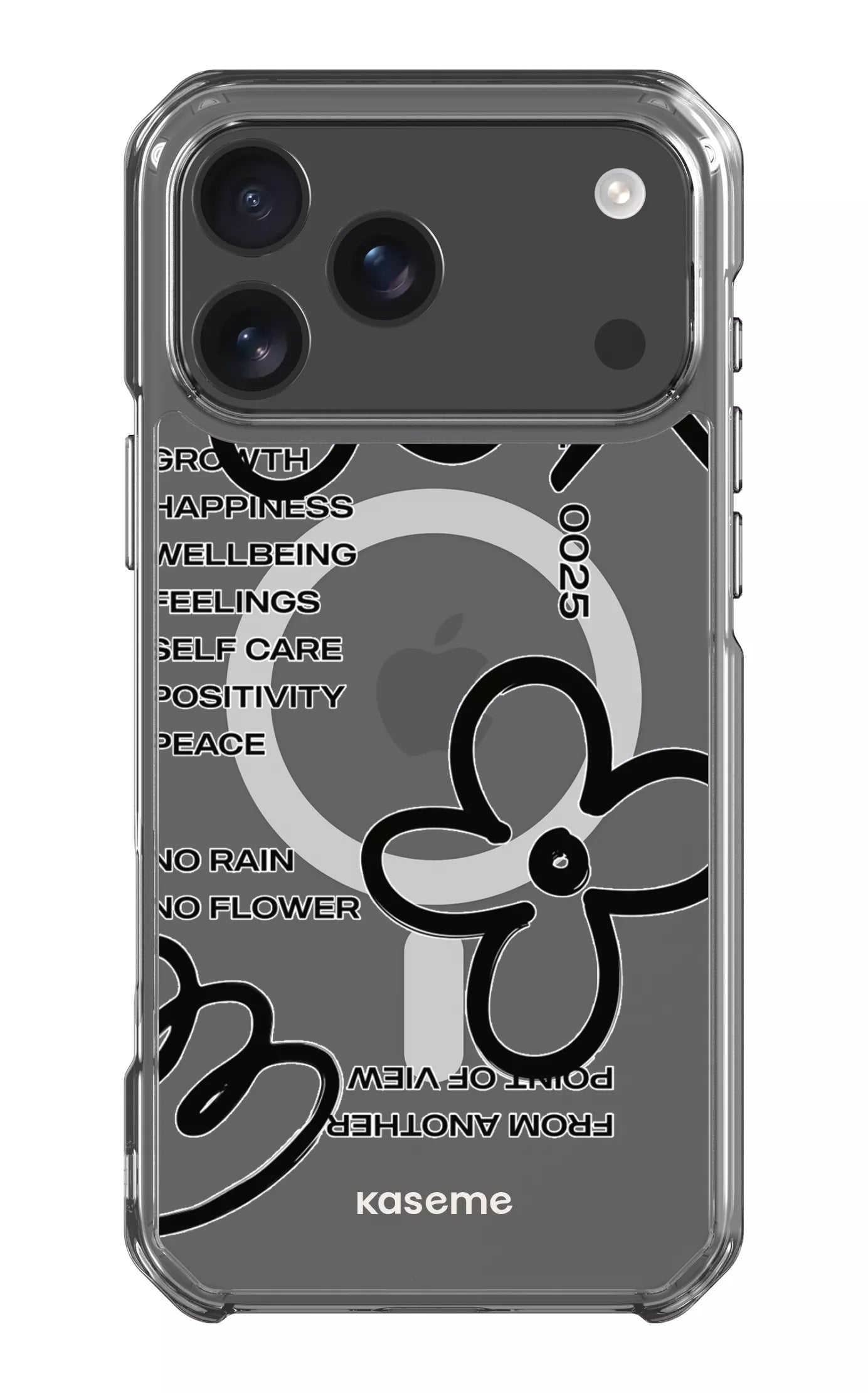 iPhone 17 Pro Max Clear Case Magsafe Feelings black Clear Case -