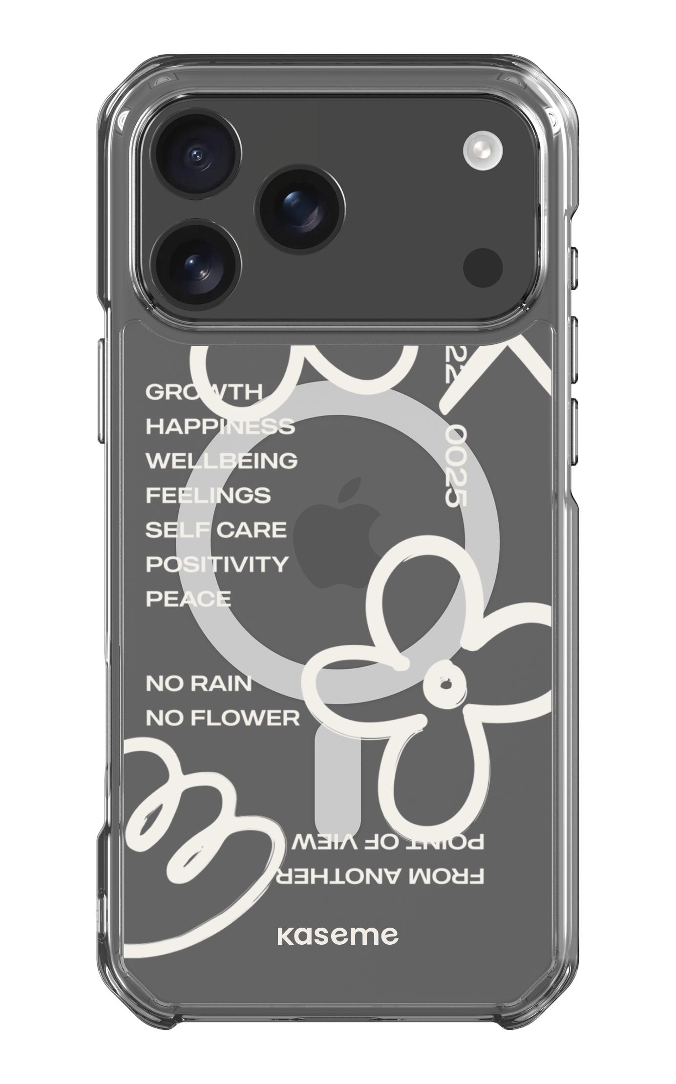 iPhone 17 Pro Max Clear Case Magsafe Feelings white Clear Case -