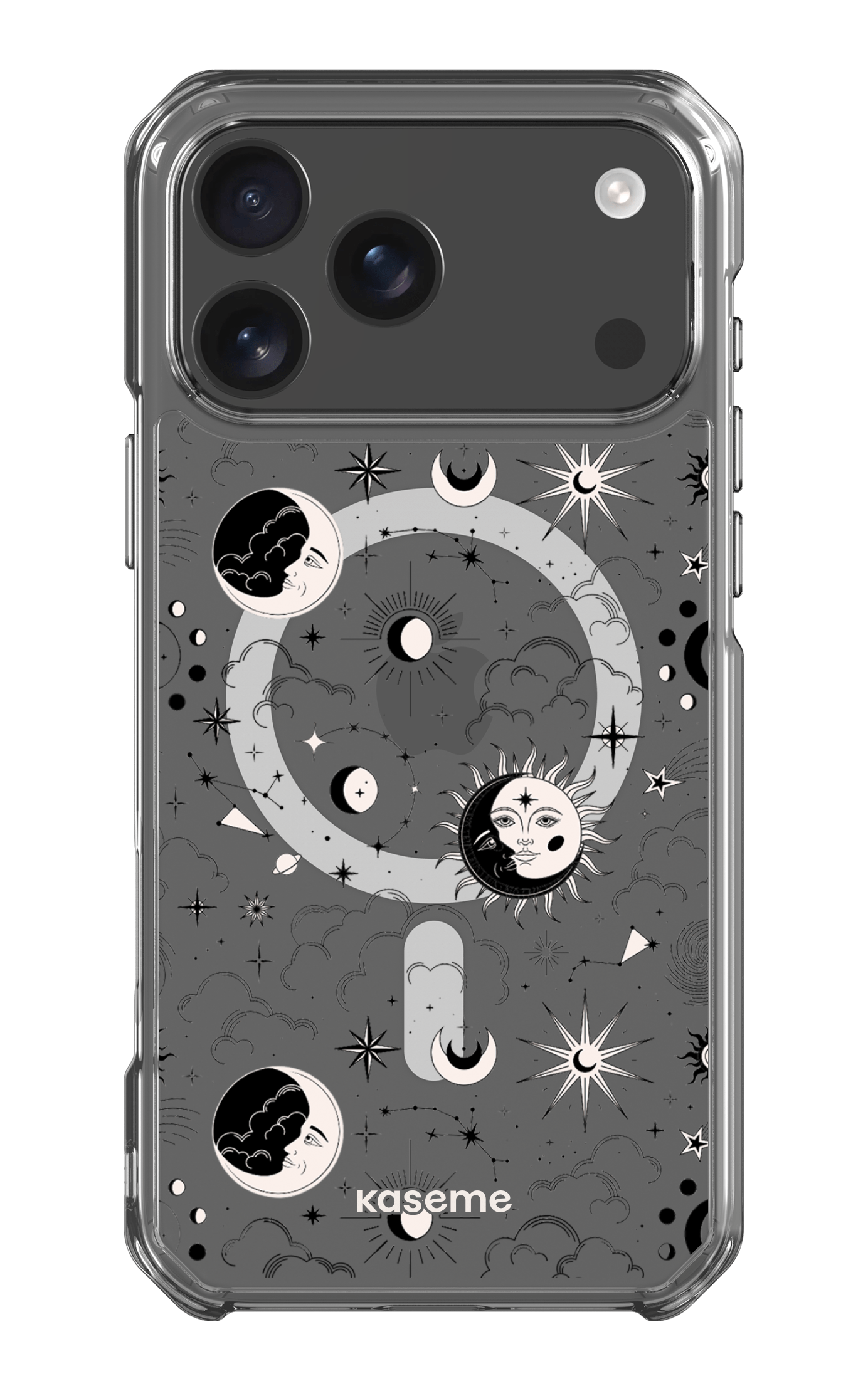 iPhone 17 Pro Max Clear Case Magsafe Milky Way White Clear Case -