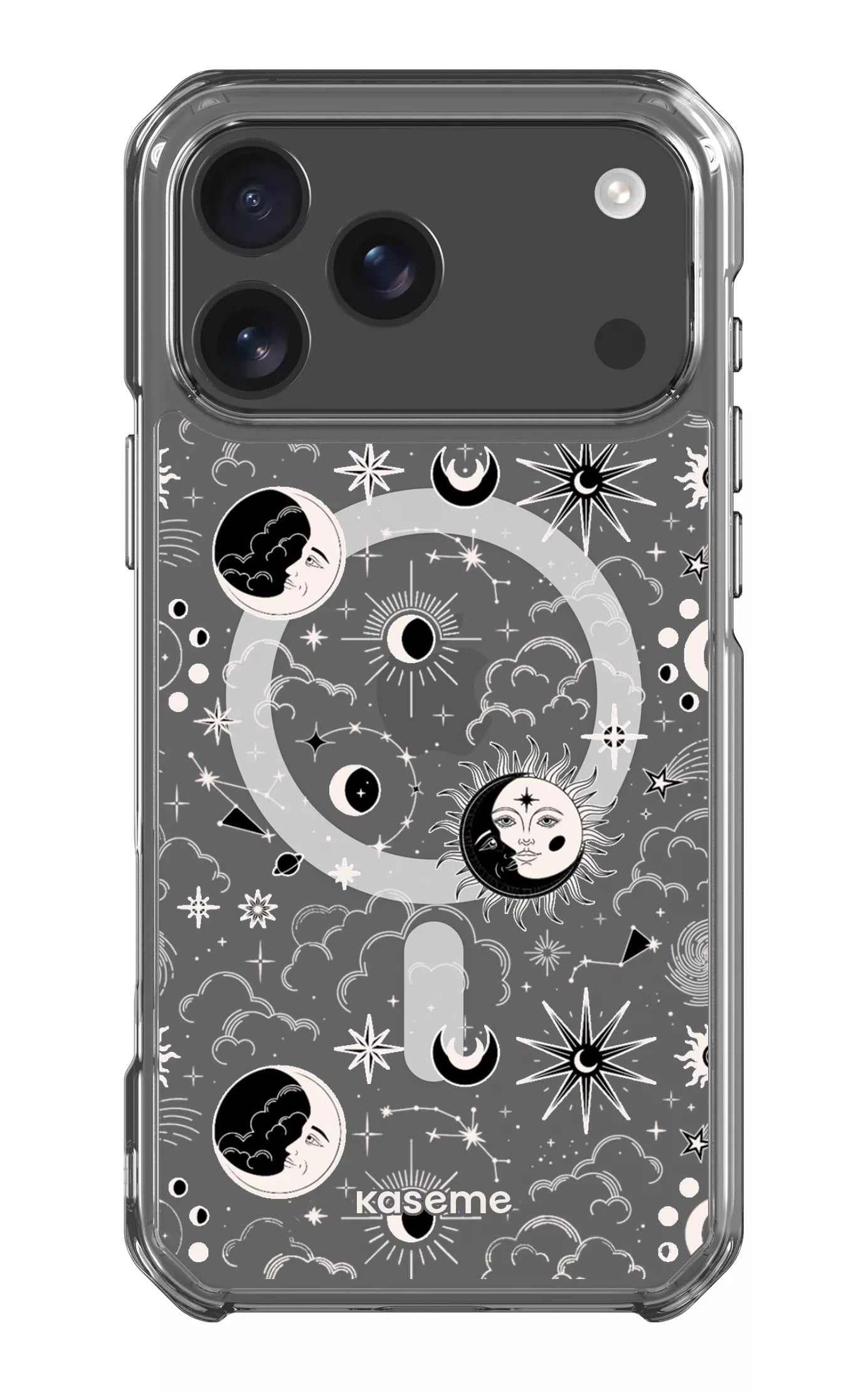 iPhone 17 Pro Max Clear Case Magsafe Milky Way White Clear Case -