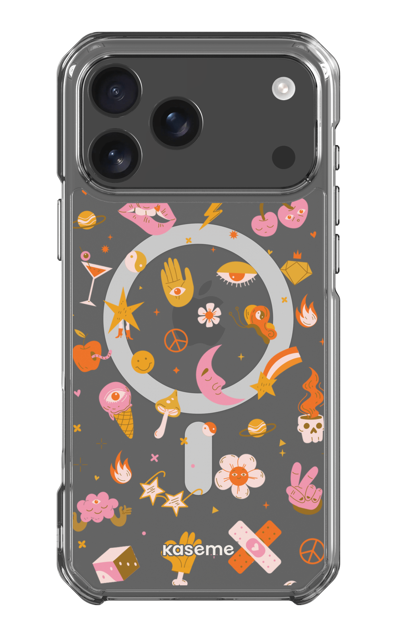 iPhone 17 Pro Max Clear Case Magsafe Psycho Clear Case -