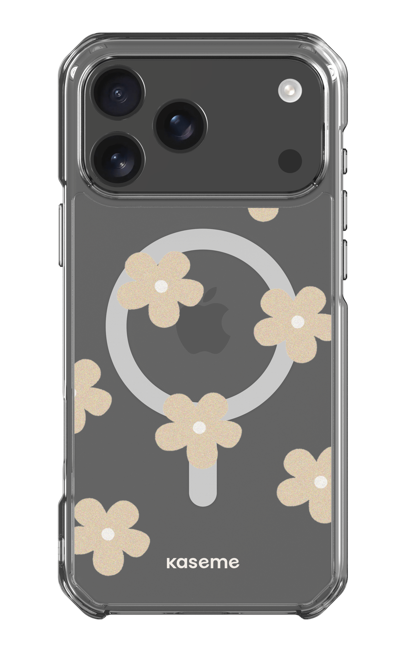 iPhone 17 Pro Max Clear Case Magsafe Woodstock Beige Clear Case -