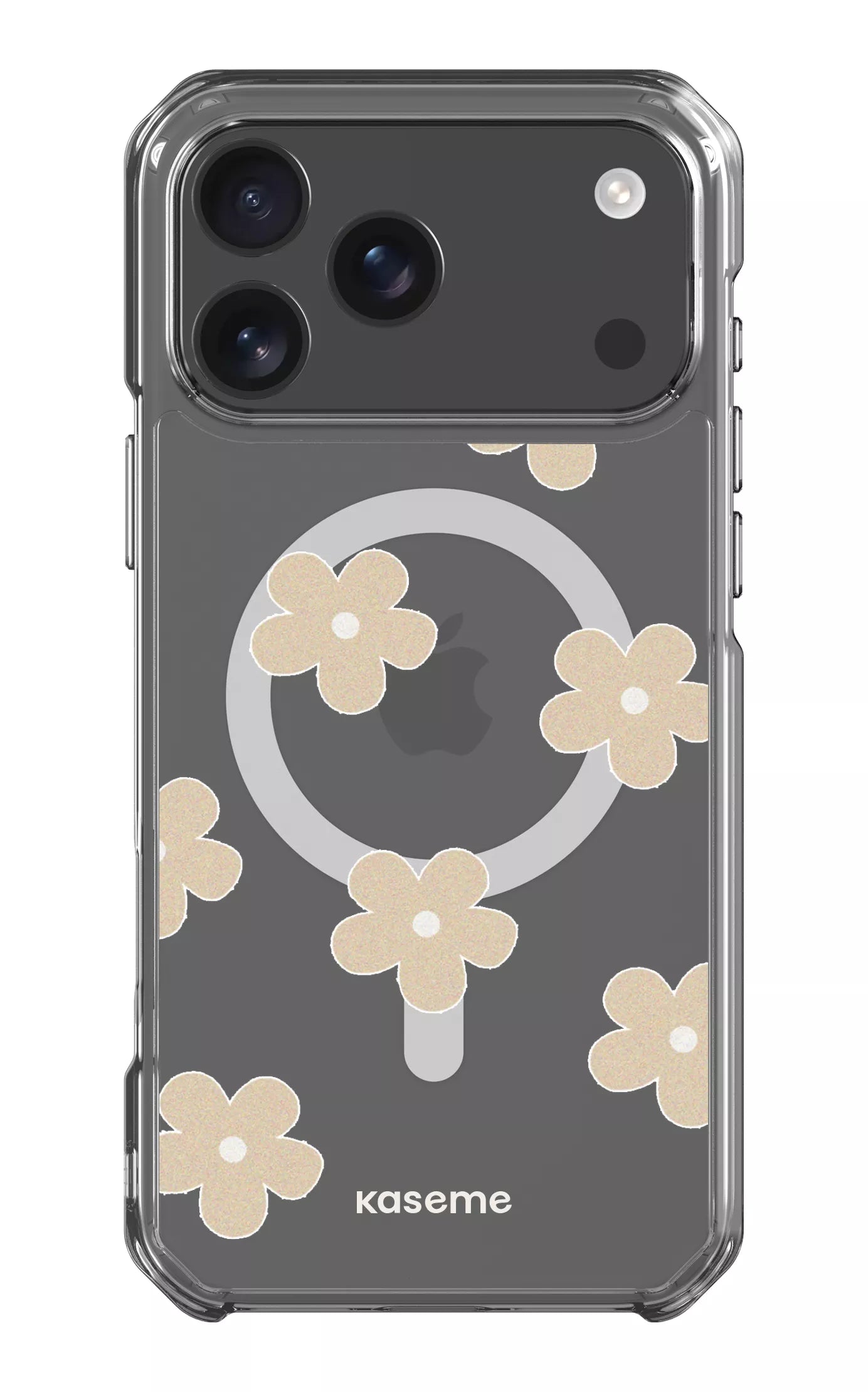 iPhone 17 Pro Max Clear Case Magsafe Woodstock Beige Clear Case -