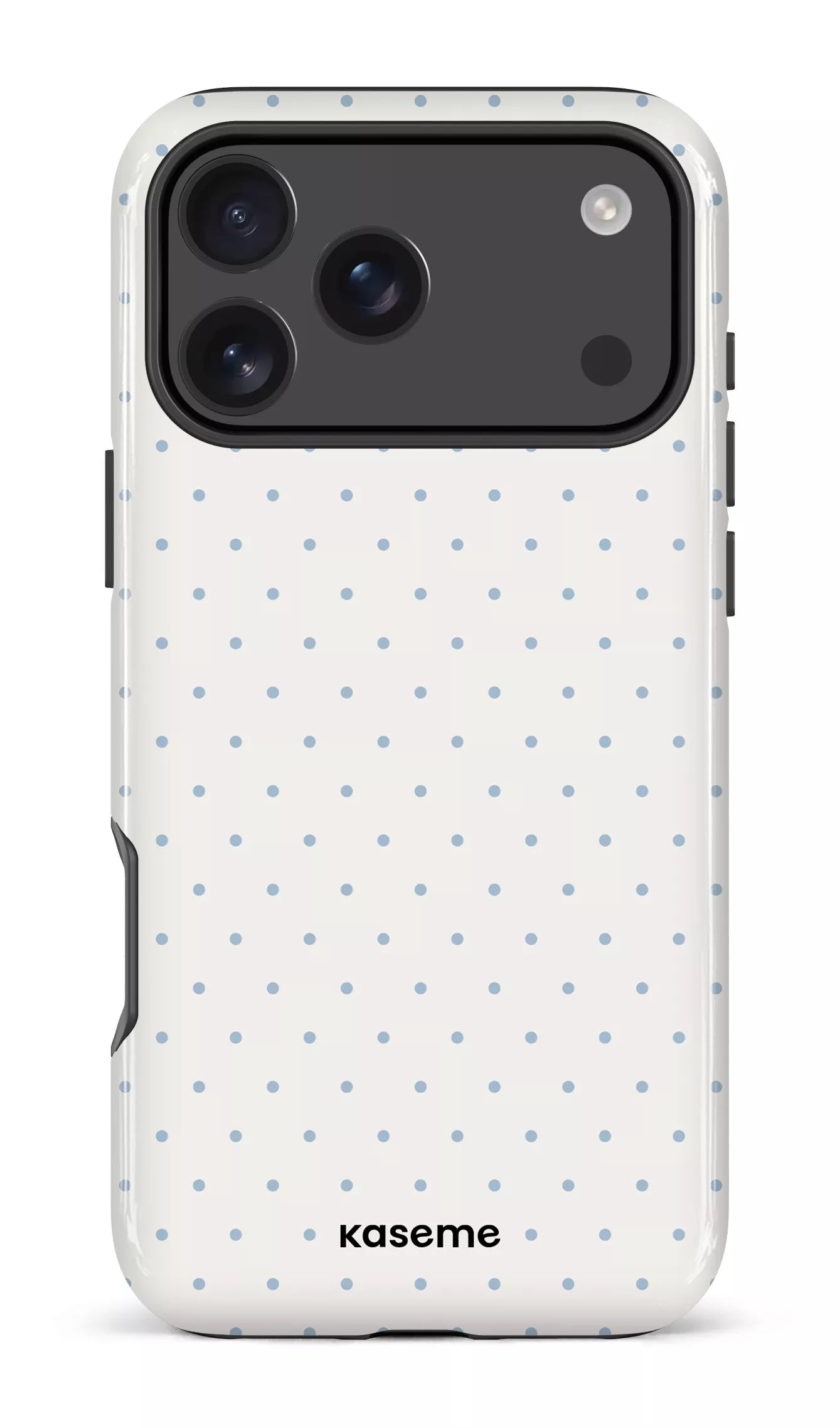 iPhone 17 Pro Max Impact Case Ditsy White & Blue -
