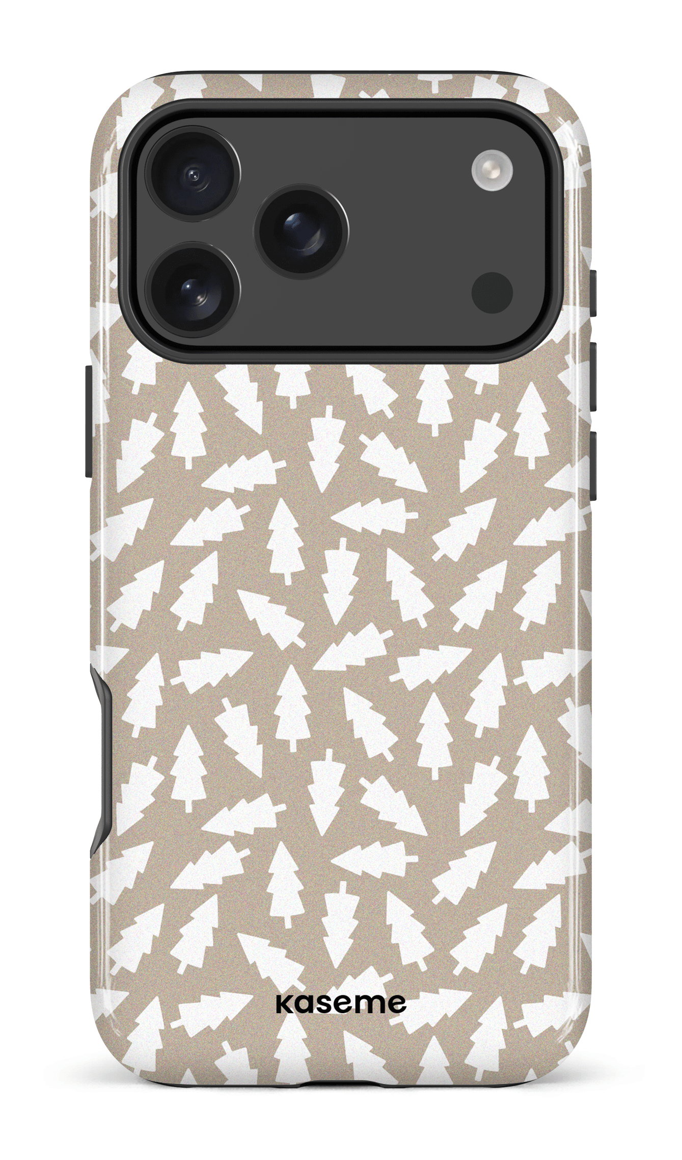 iPhone 17 Pro Max Impact Case Fir Trees beige -