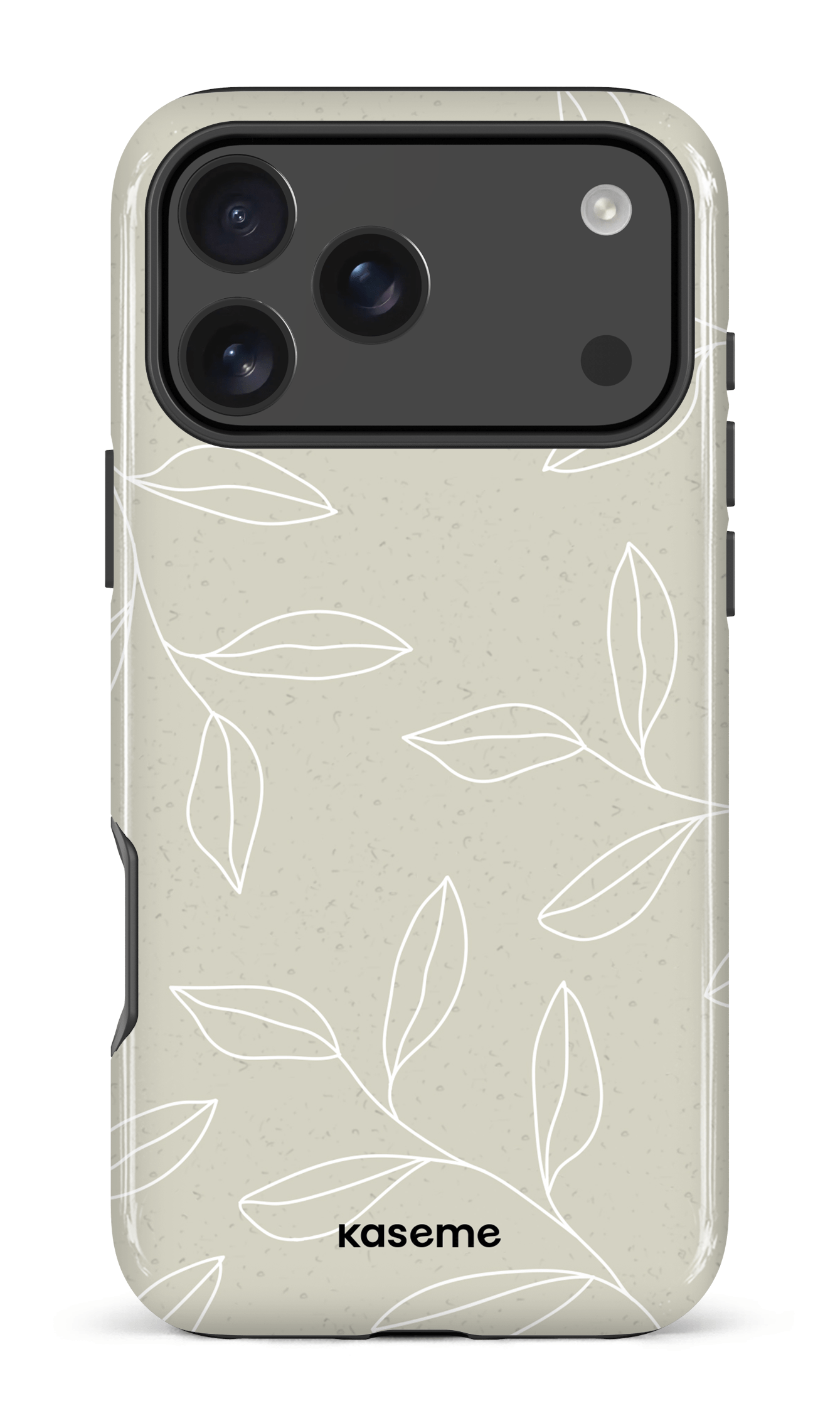 iPhone 17 Pro Max Impact Case Gloomy Beige and White -