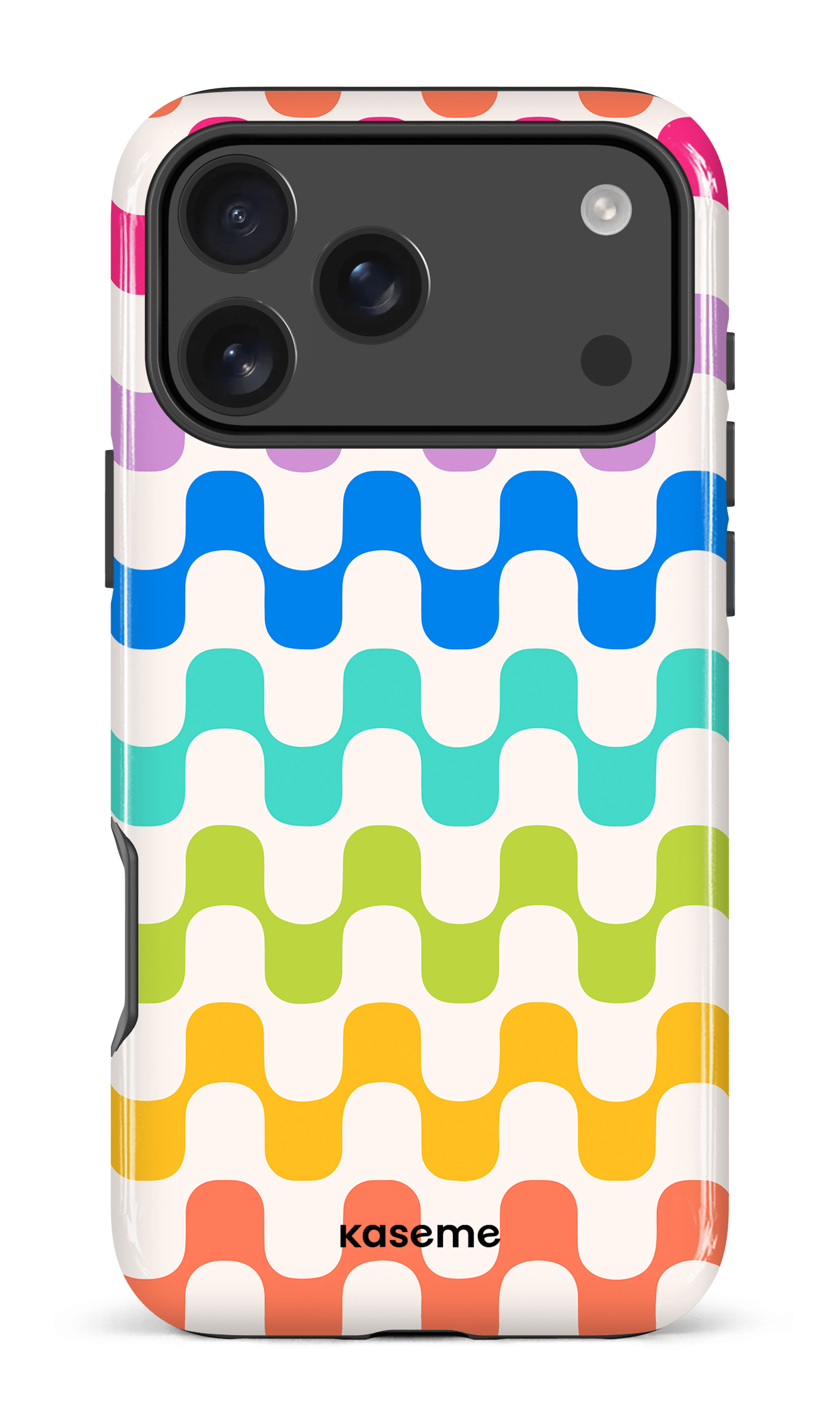 iPhone 17 Pro Max Impact Case Hippy Rainbow -