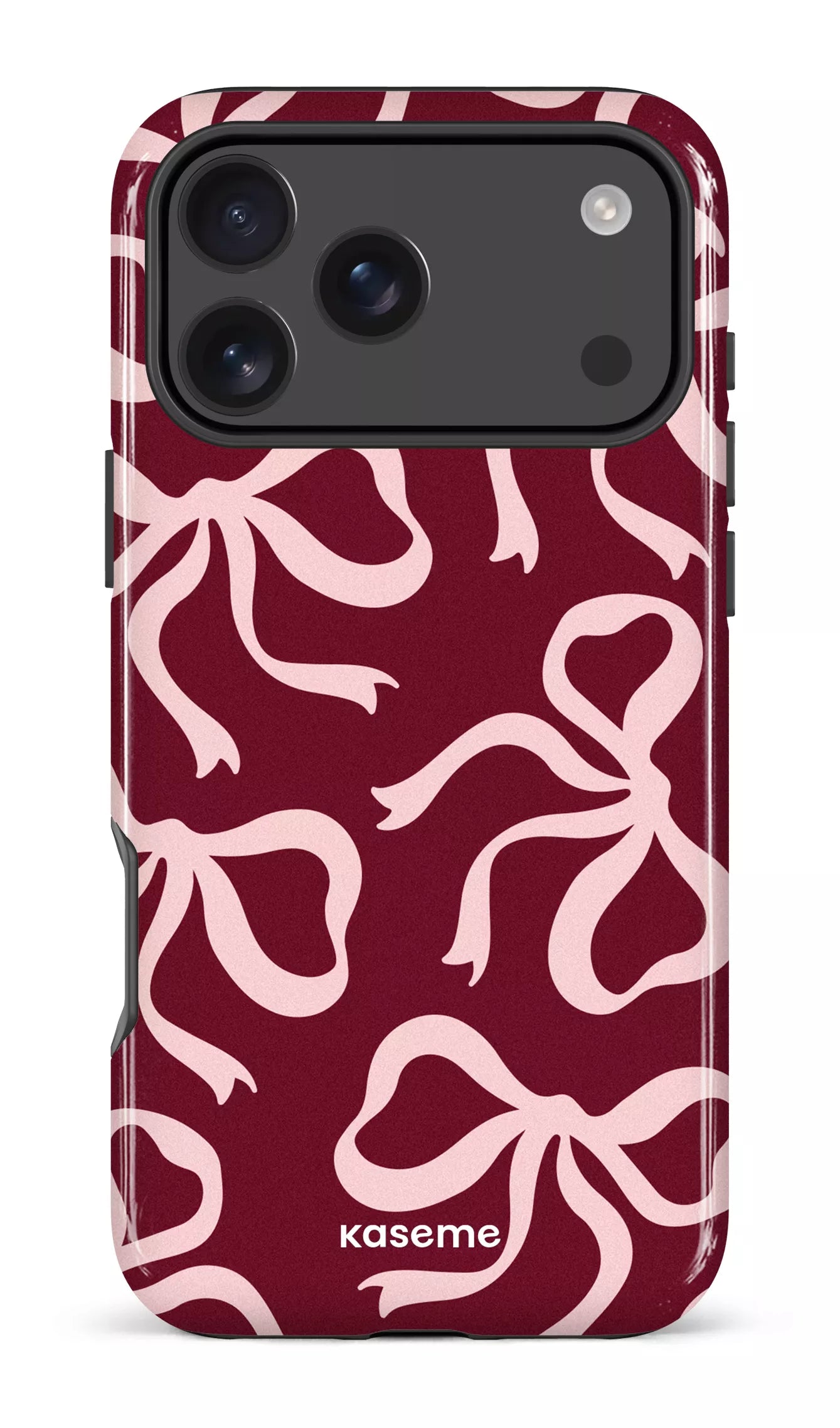 iPhone 17 Pro Max Impact Case Lace Burgundy & Pink -