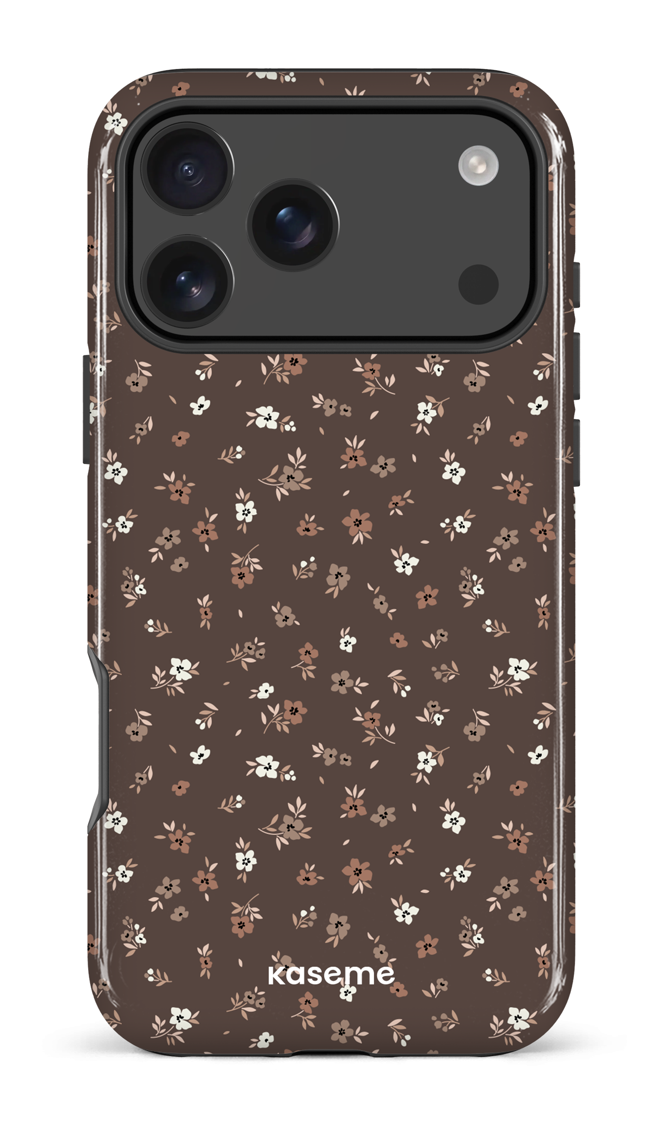iPhone 17 Pro Max Impact Case Porcelain blossom Mocha -