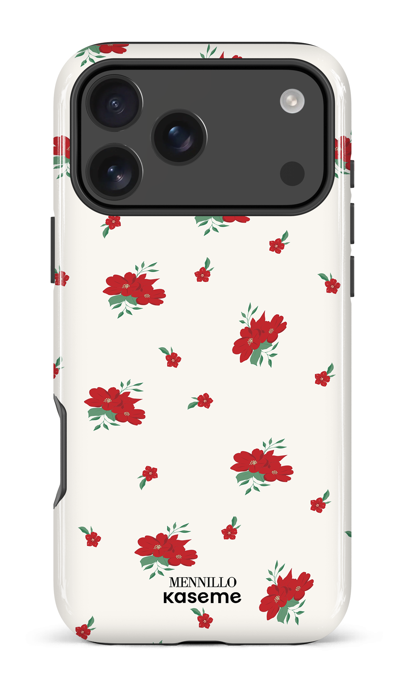 iPhone 17 Pro Max Impact Case Red Roses by Mennillo -