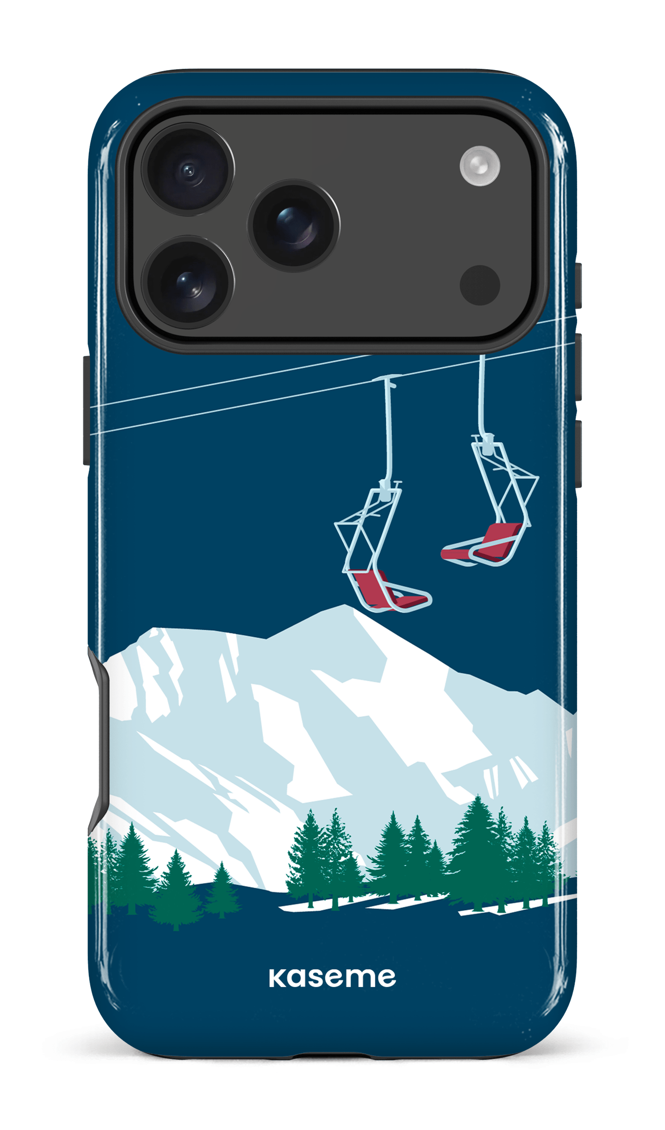 iPhone 17 Pro Max Impact Case Ski Lift Blue -