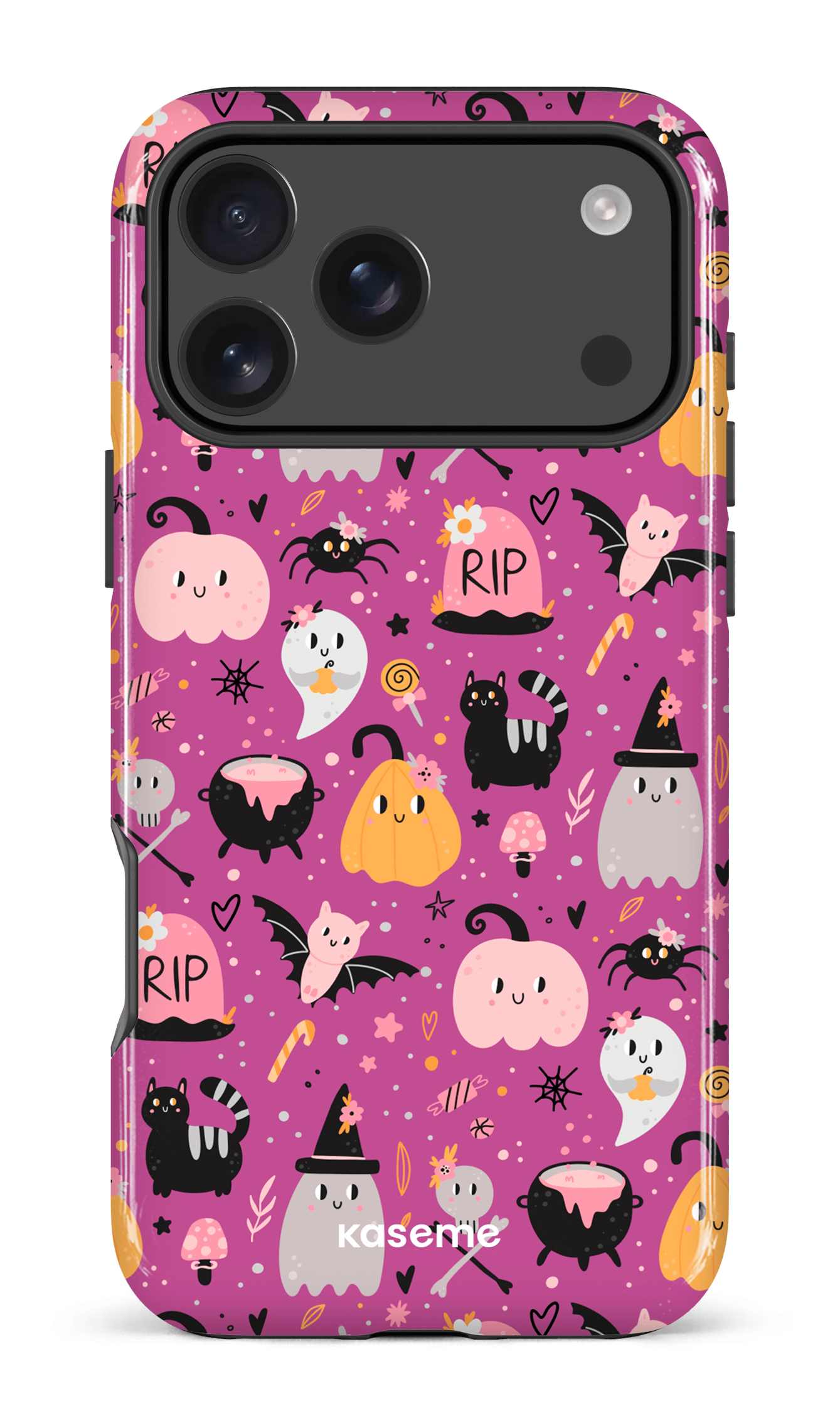 iPhone 17 Pro Max Impact Case Trick or Threat Pink -