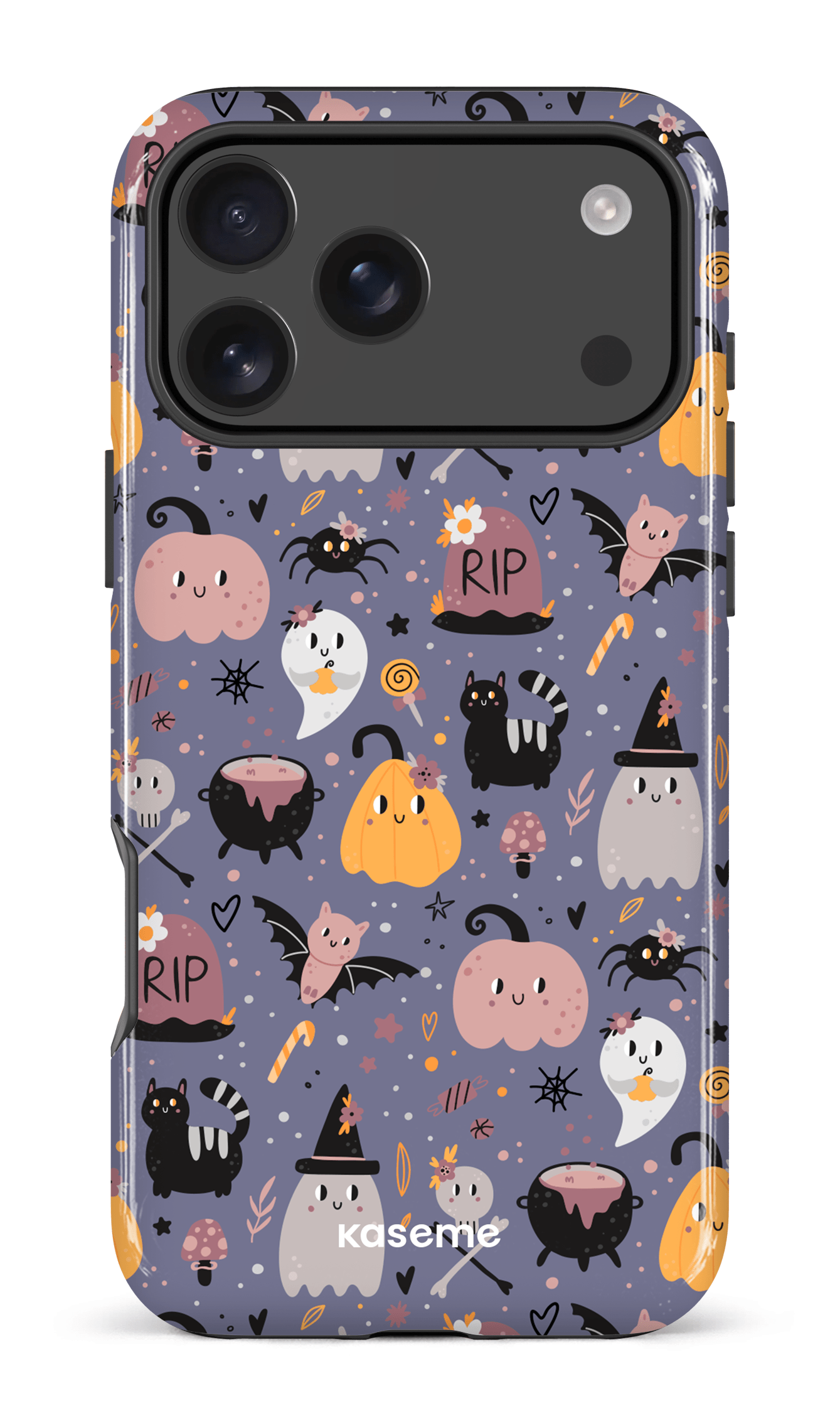 iPhone 17 Pro Max Impact Case Trick or Threat Purple -