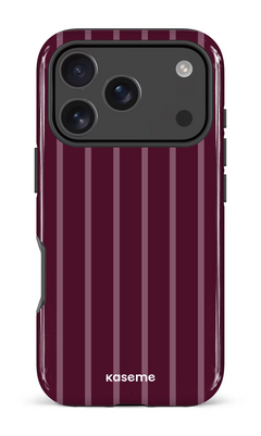 iPhone 18 Pro Impact Case Dolce Striscia Merlot -