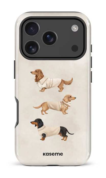 iPhone 18 Pro Impact Case Doxies Club Beige -