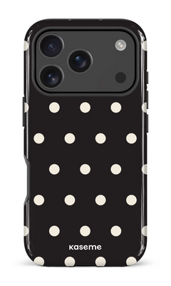 iPhone 18 Pro Impact Case Polka Black -