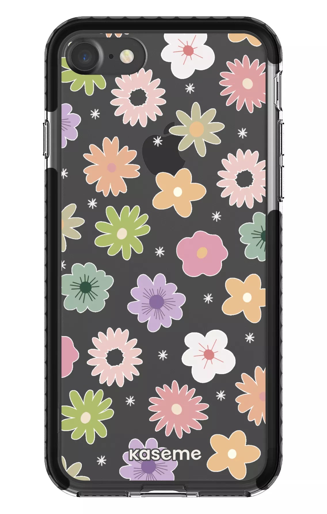 iPhone 7 Clear Case - Black Adore small Clear Case -