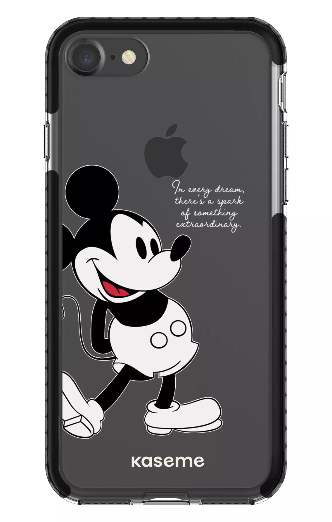 iPhone 7 Clear Case - Black Dreamscape Clear Case -