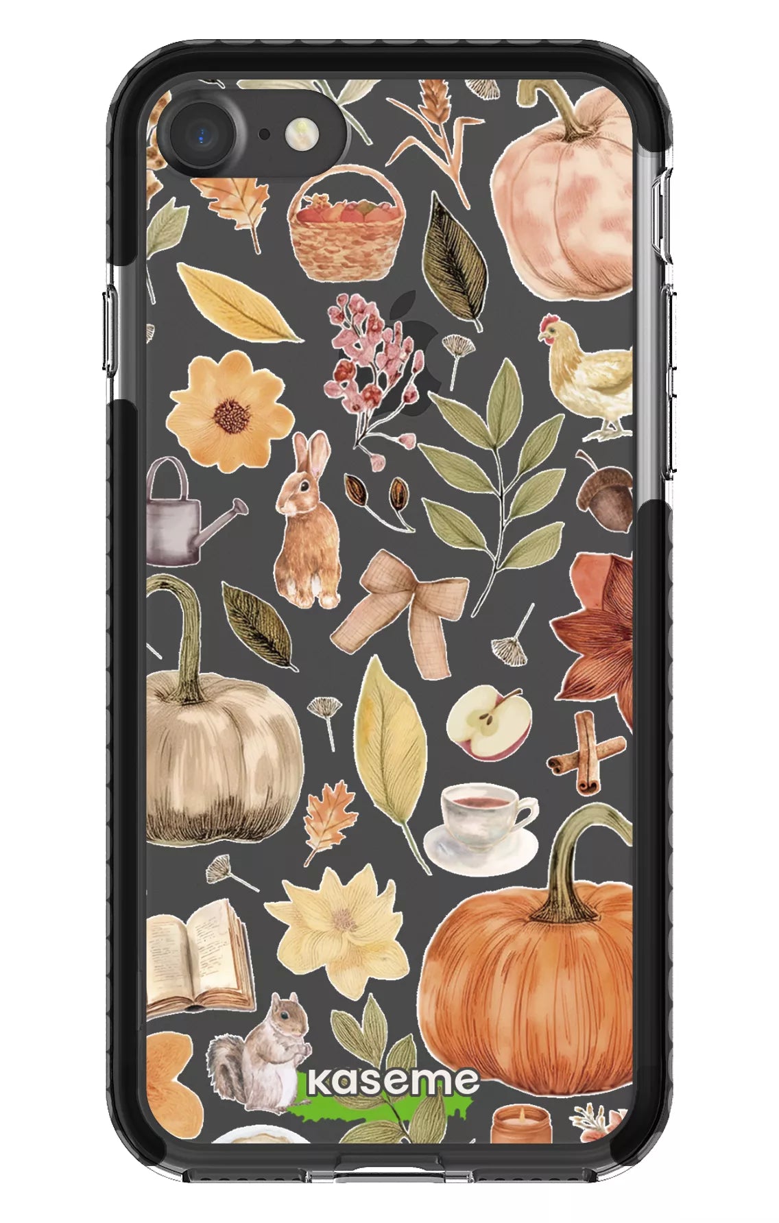 iPhone 7 Clear Case - Black Harvest Hues Clear Case -