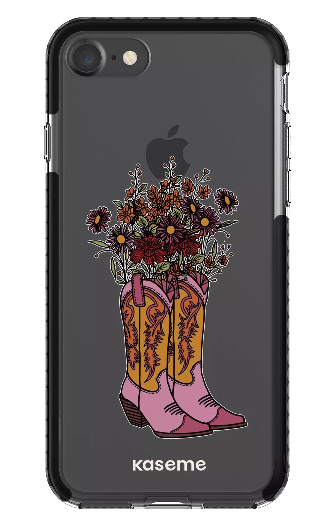 iPhone 7 Clear Case - Black Howdy Clear Case -