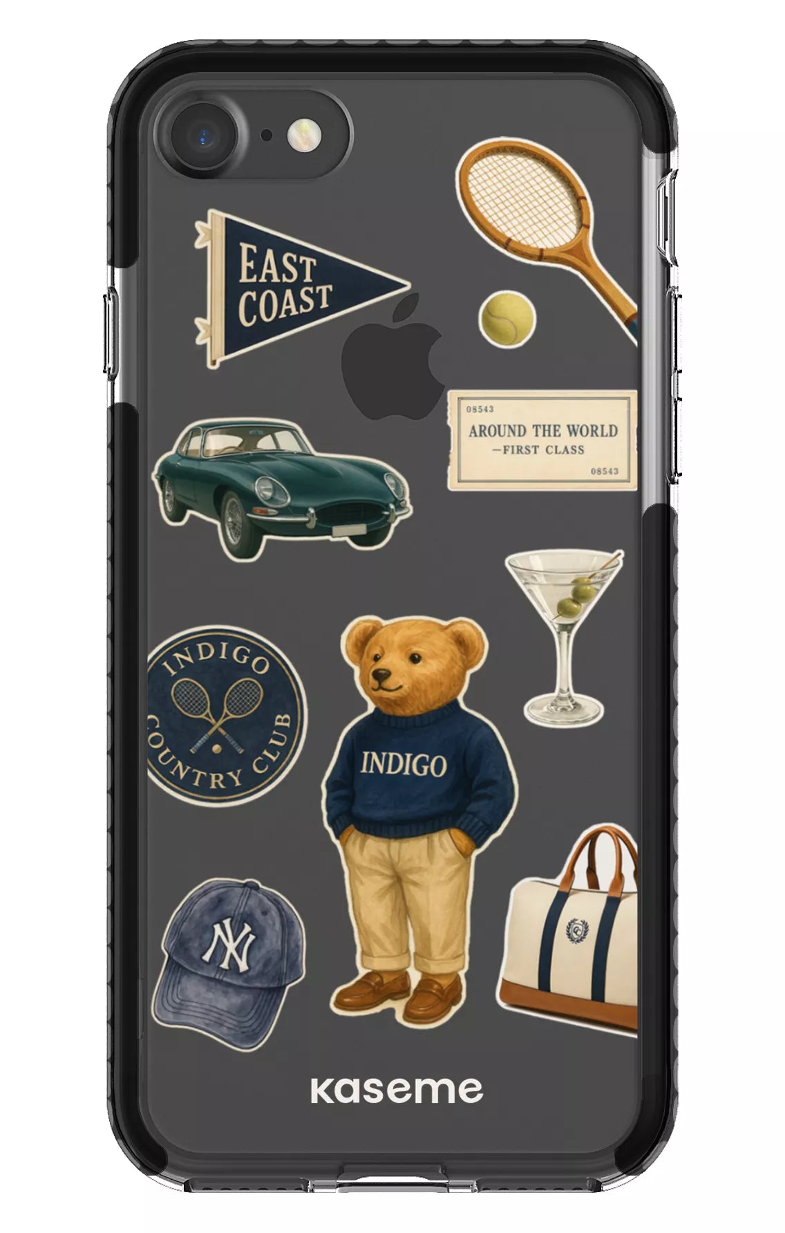 iPhone 7 Clear Case - Black Kingsley Clear Case -