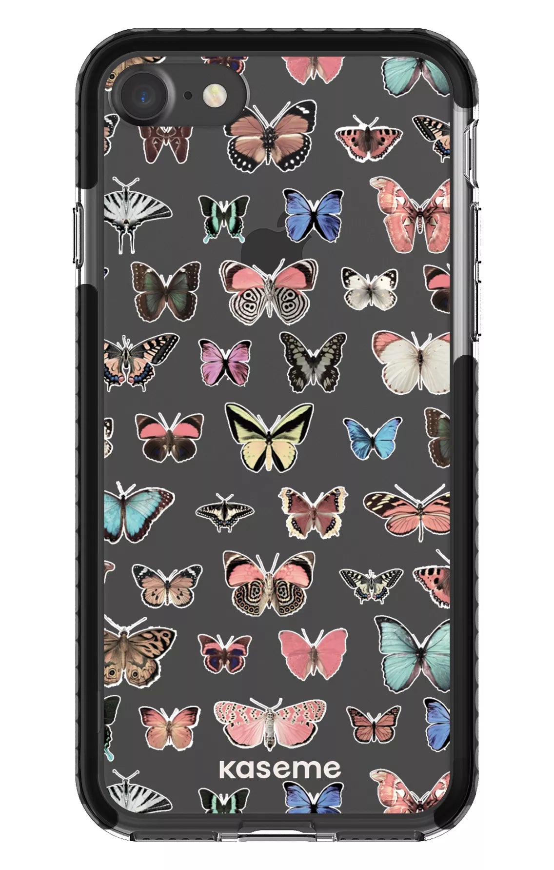 iPhone 7 Clear Case - Black Paloma Clear Case -