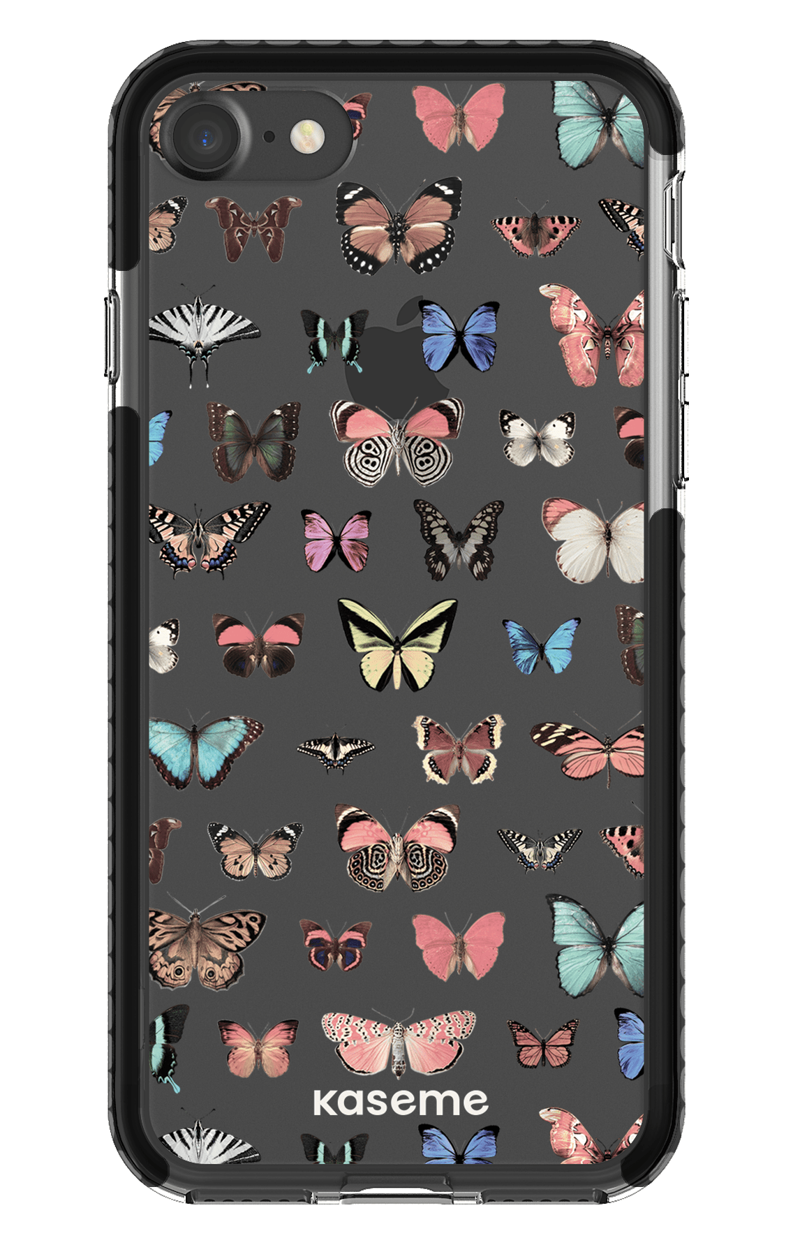 iPhone 7 Clear Case - Black Paloma Clear Case -