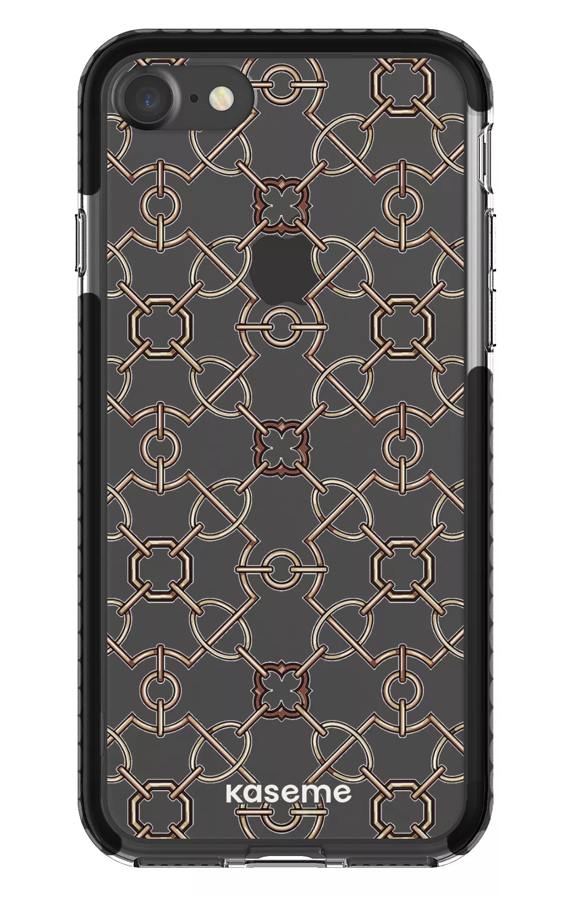 iPhone 7 Clear Case - Black Refined Clear Case -