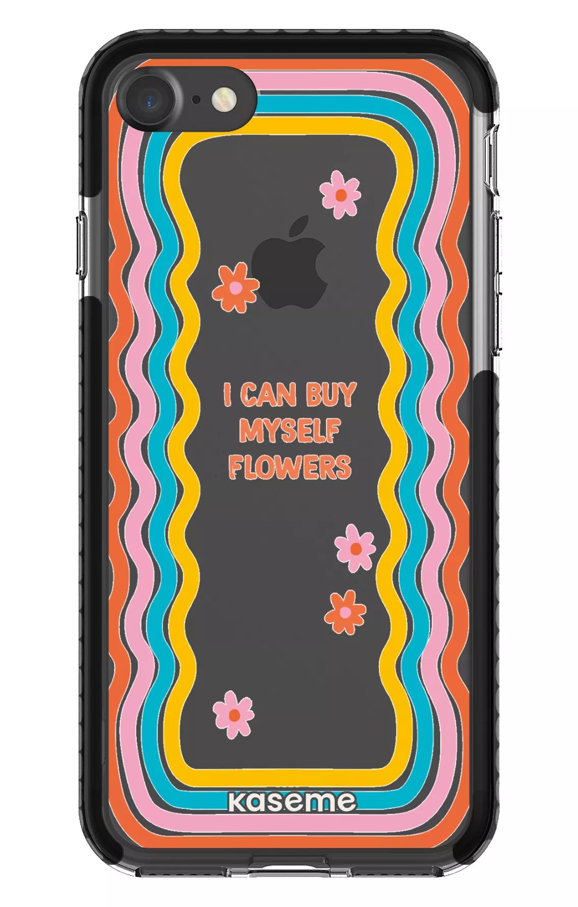 iPhone 7 Clear Case - Black She Can Clear Case -