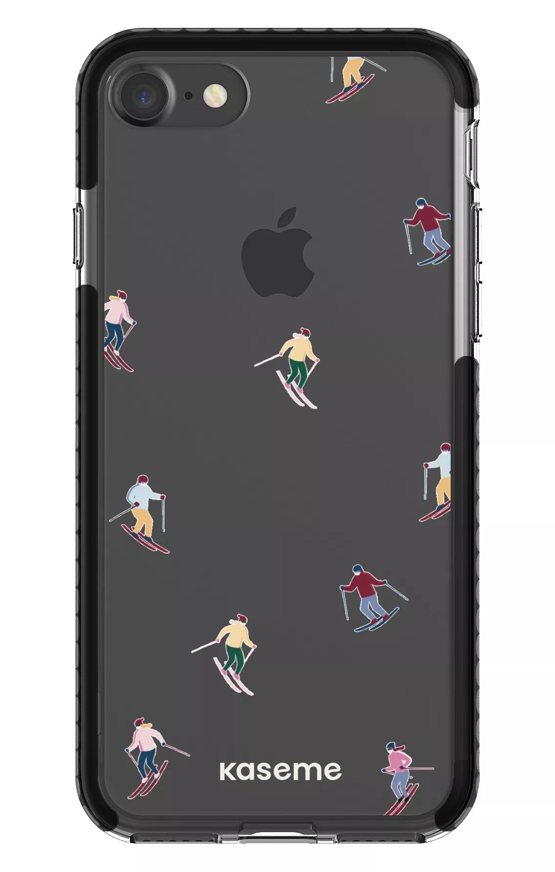 iPhone 7 Clear Case - Black Slope Clear Case -