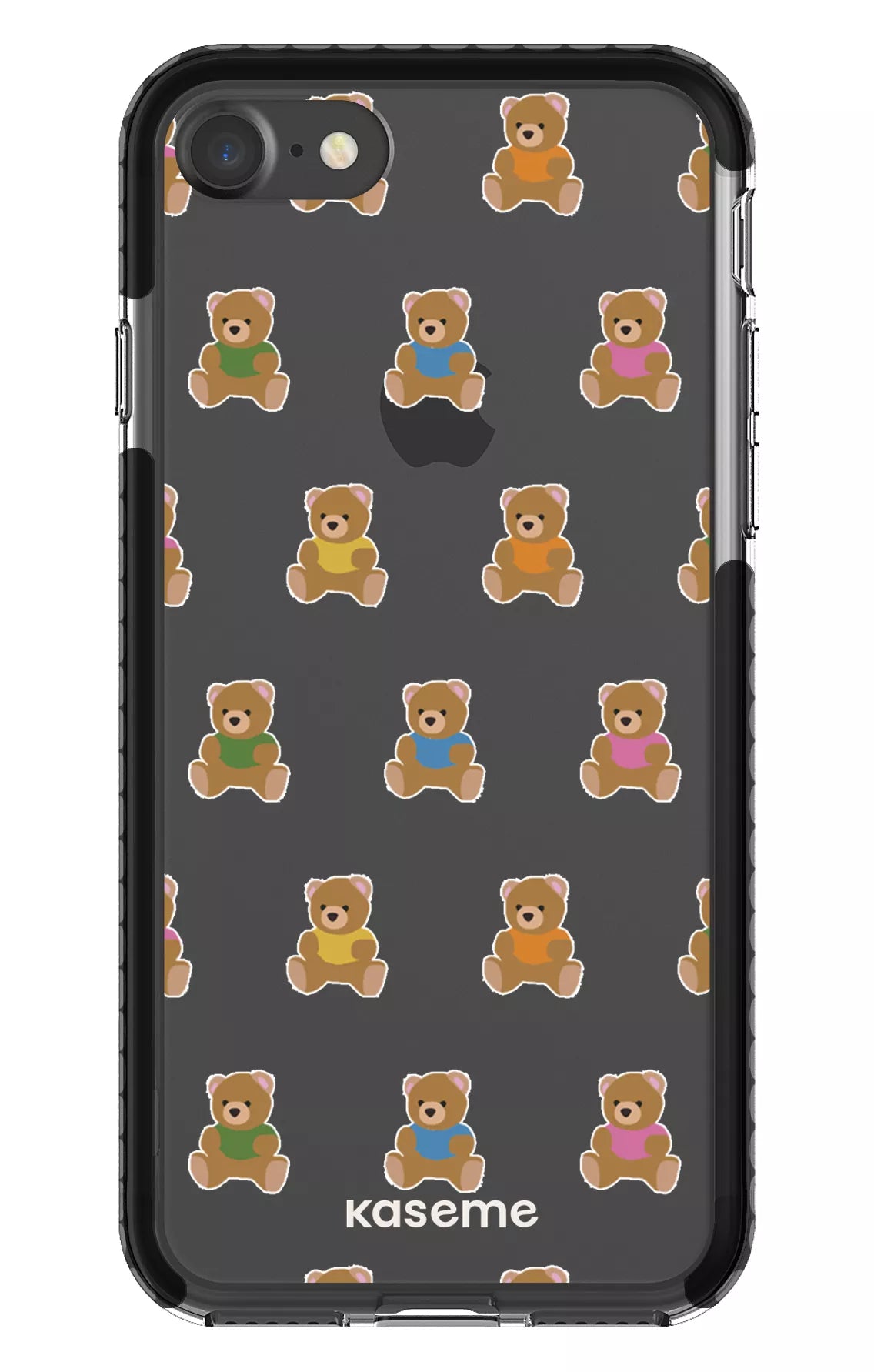iPhone 7 Clear Case - Black Teddy Clear Case -