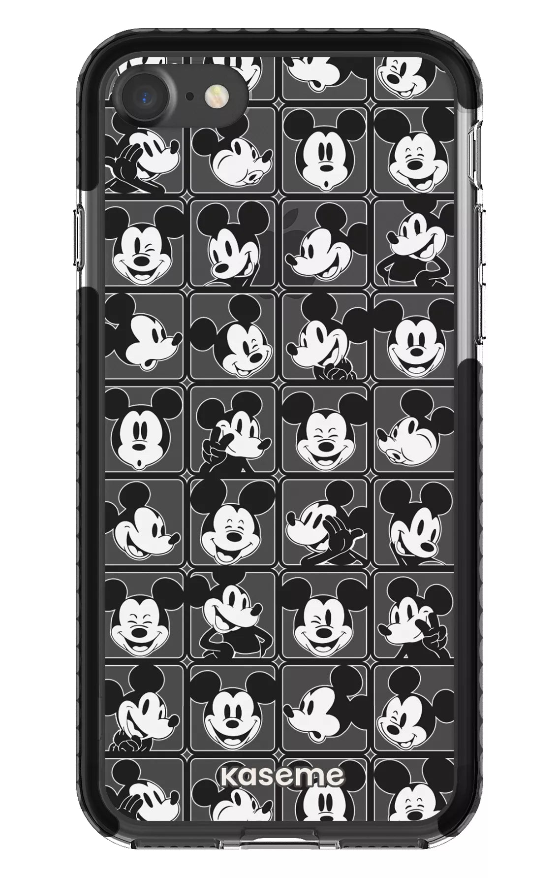 iPhone 7 Clear Case - Black Whimsy Clear Case -