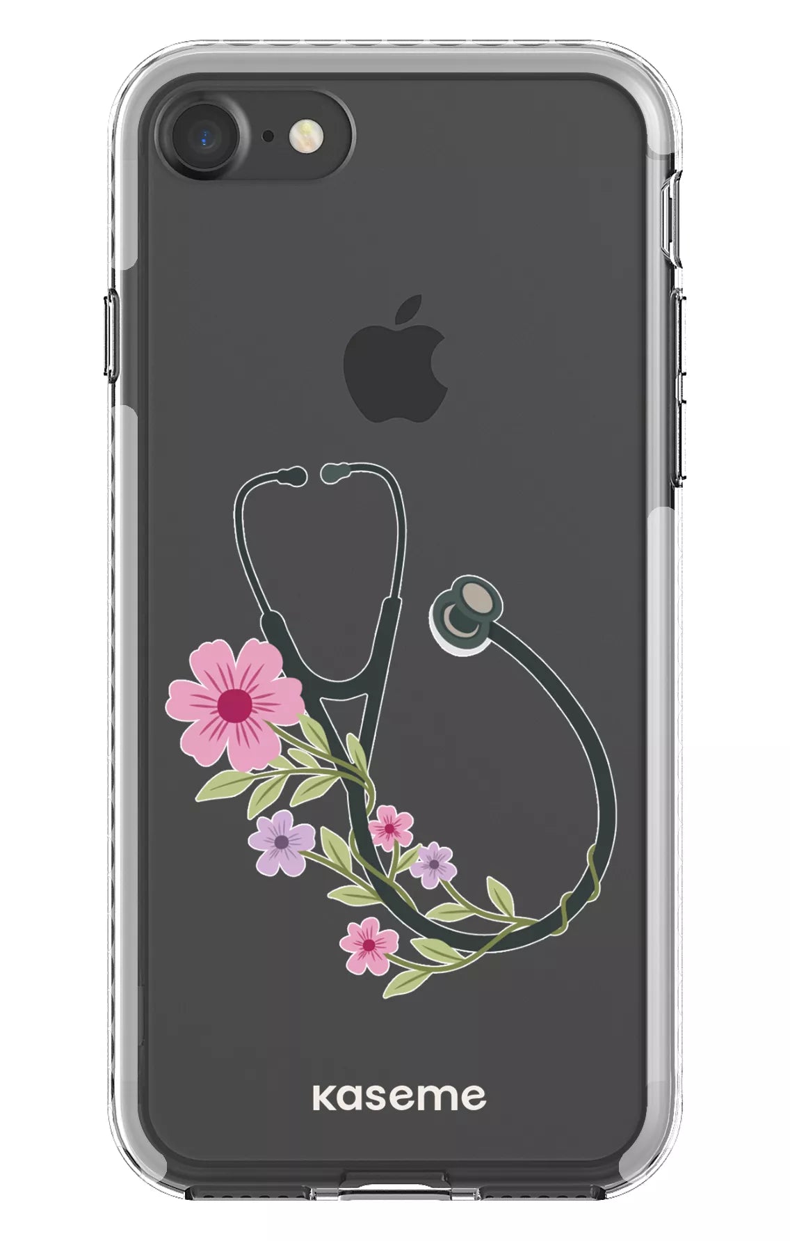 iPhone 7 Clear case - White Blossom Beat Clear Case -