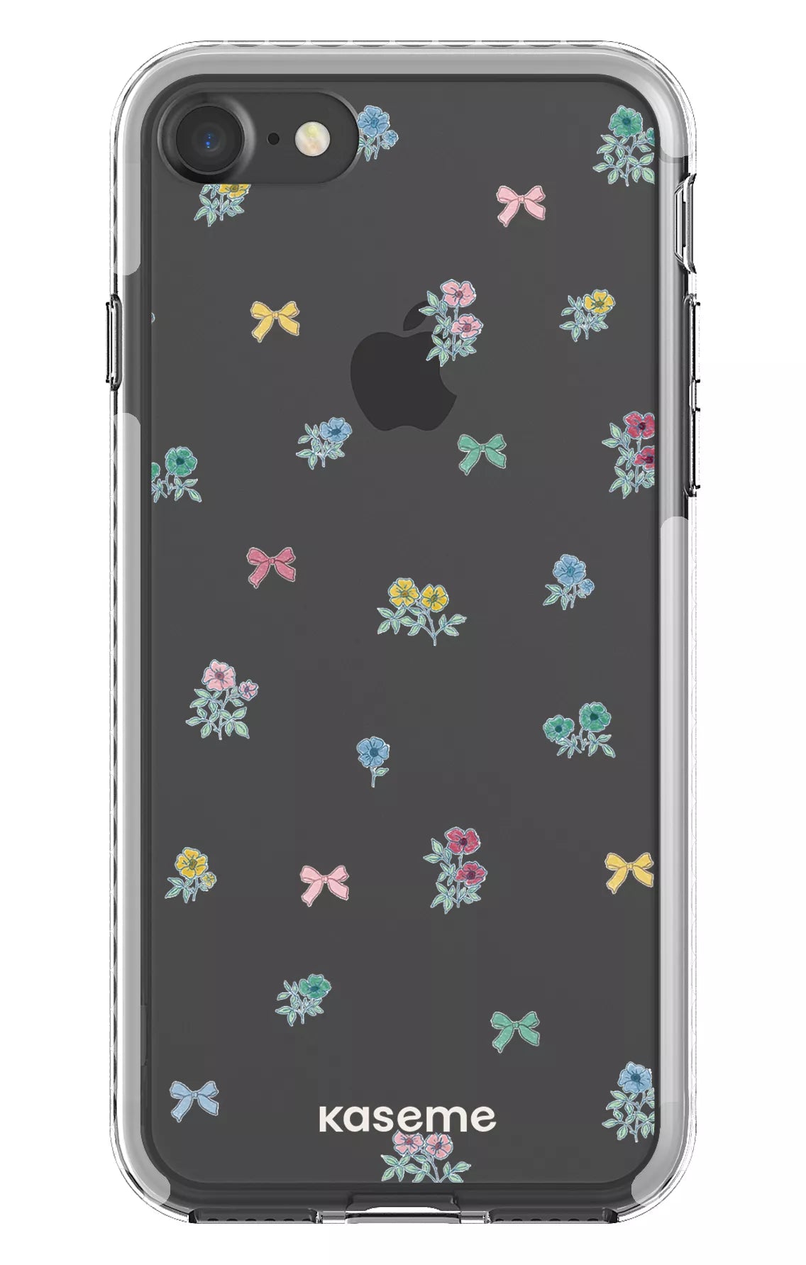 iPhone 7 Clear case - White Graceful Clear Case -