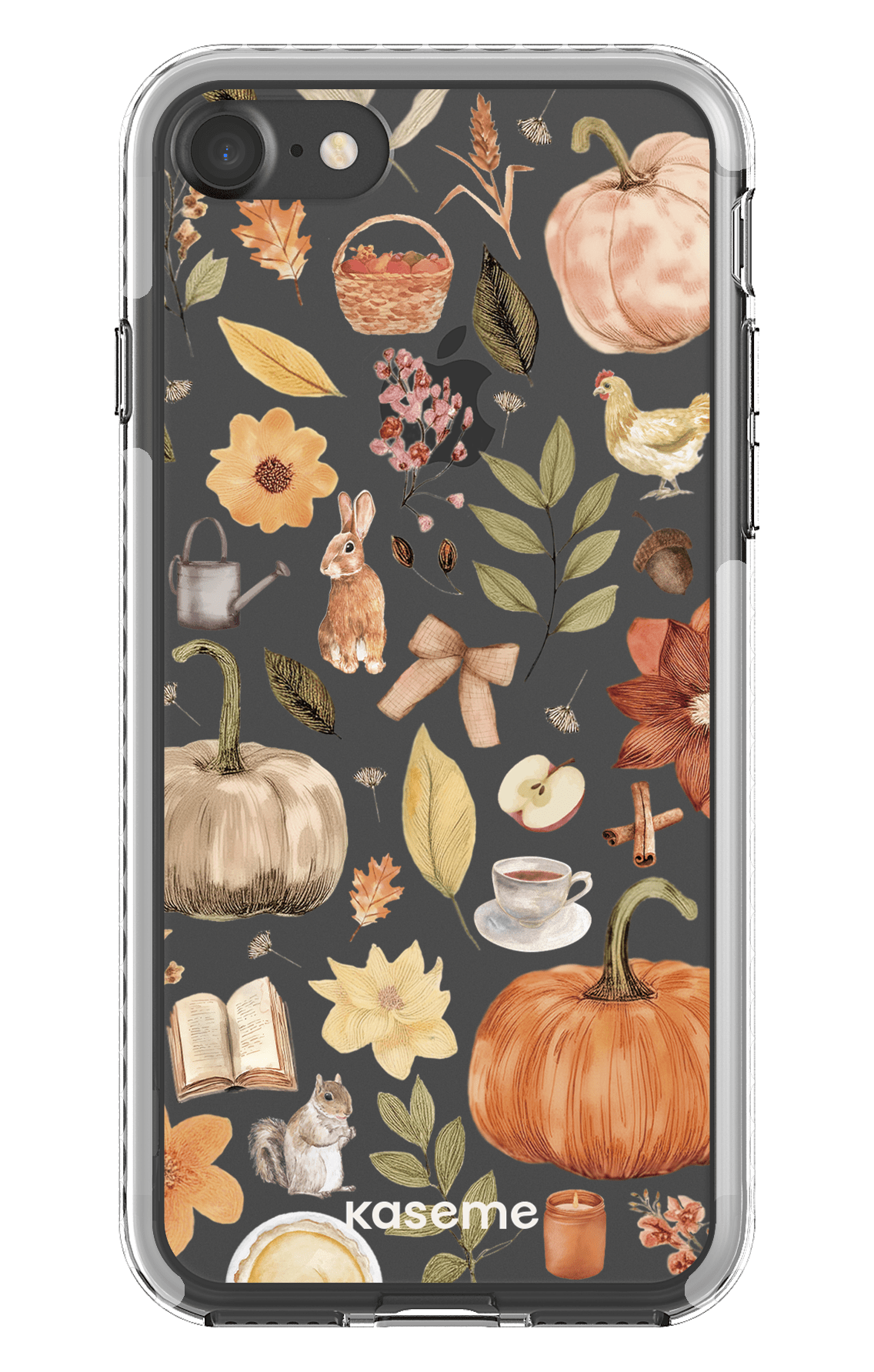 iPhone 7 Clear case - White Harvest Hues Clear Case -