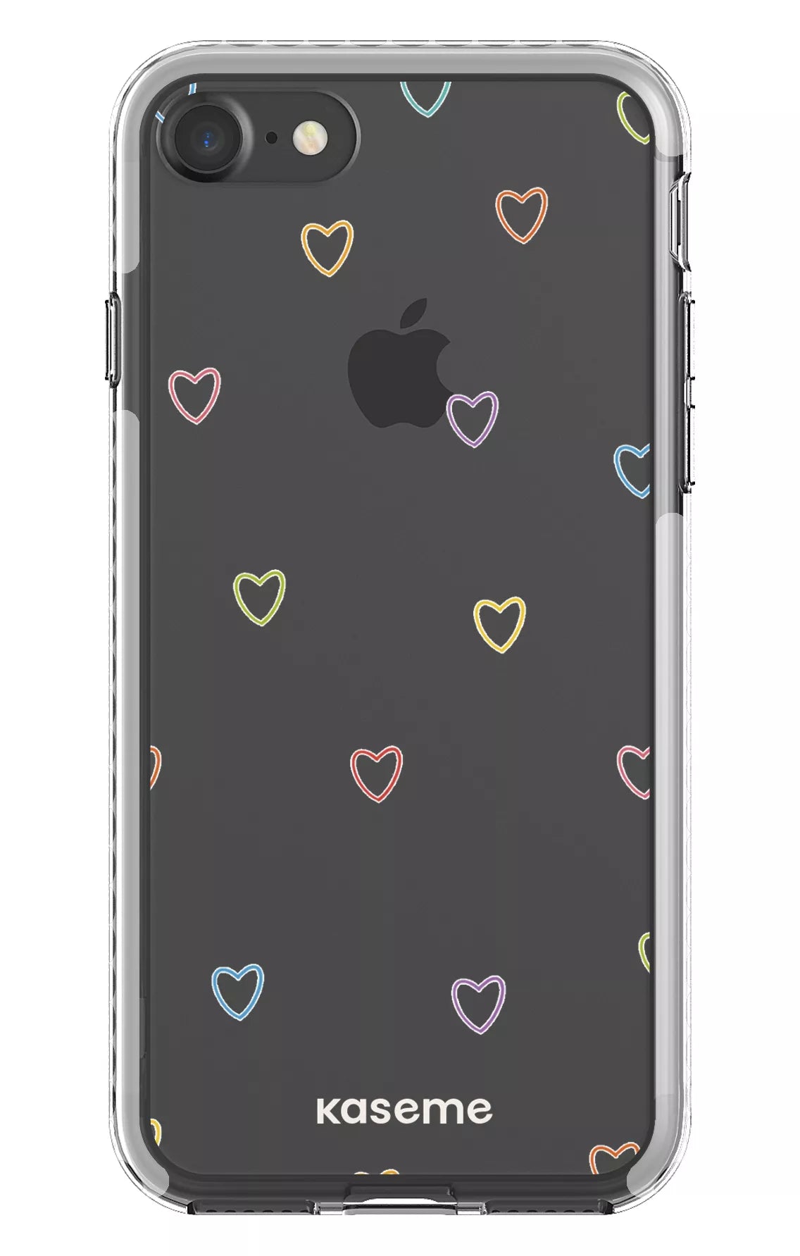 iPhone 7 Clear case - White Love Wins Clear Case -