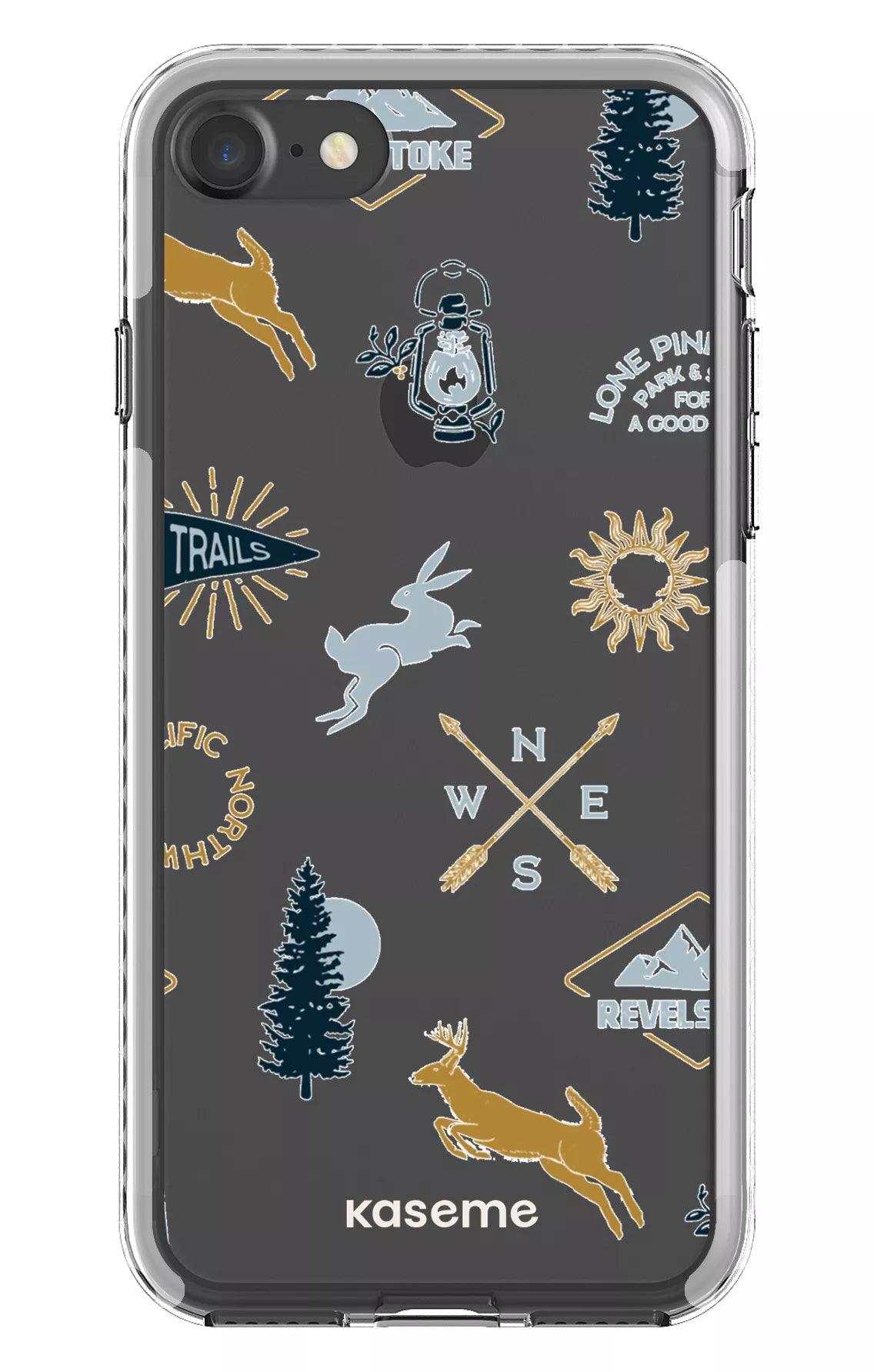 iPhone 7 Clear case - White Revelstoke white Clear Case -