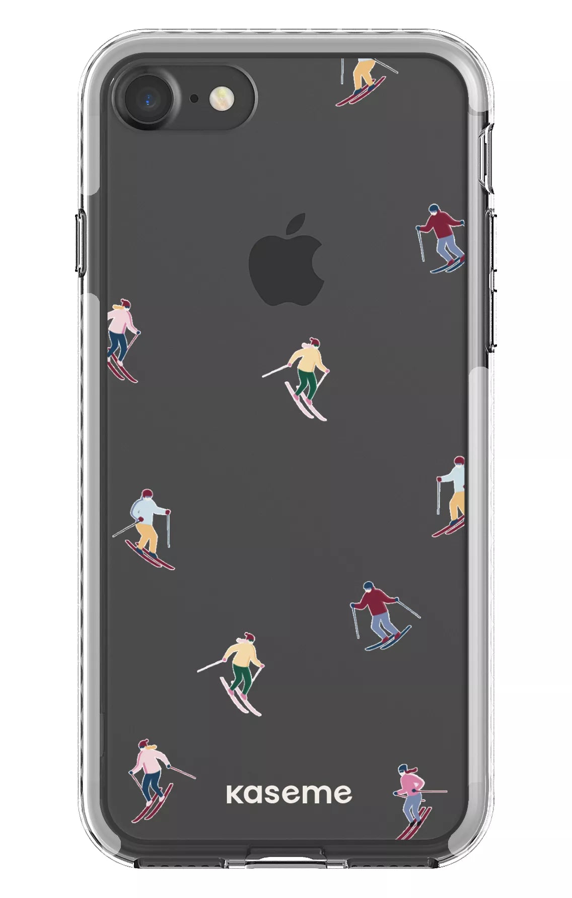 iPhone 7 Clear case - White Slope Clear Case -