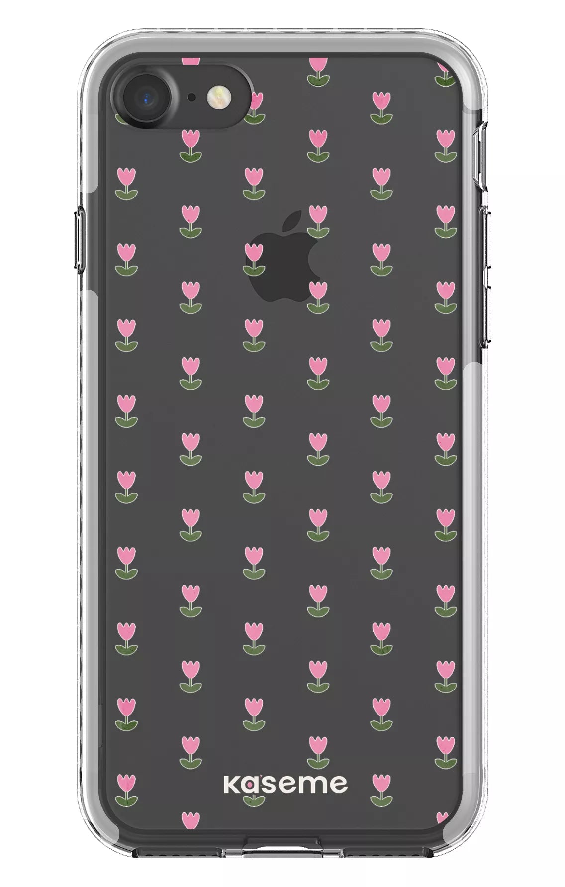 iPhone 7 Clear case - White Triumph Pink Clear Case -