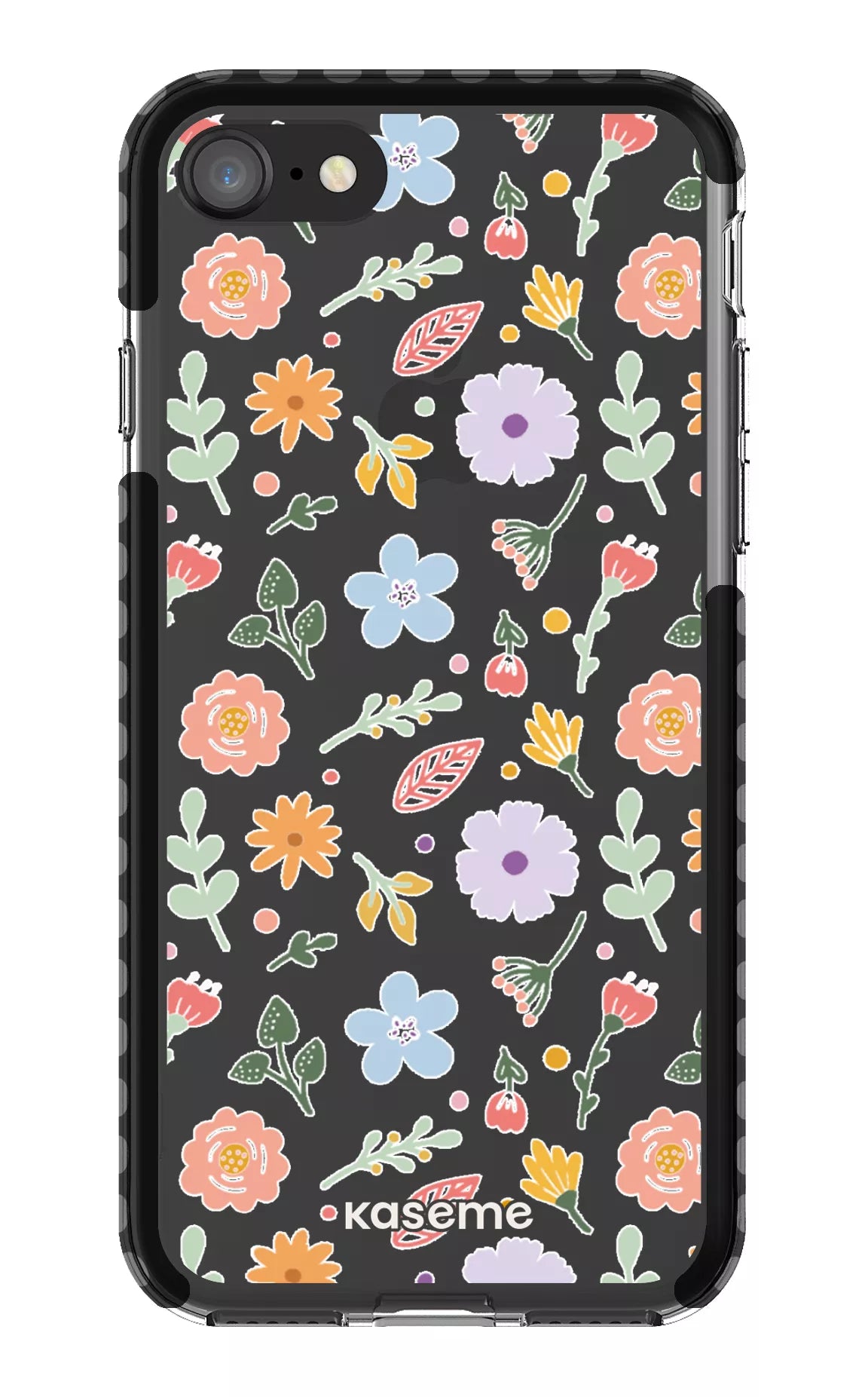 iPhone 8 Clear Case - Black Charm Clear Case -