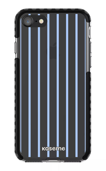 iPhone 8 Clear Case - Black Dolce Striscia Blue Clear Case -