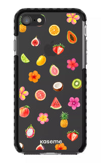 iPhone 8 Clear Case - Black Frutti di Vita Clear Case -