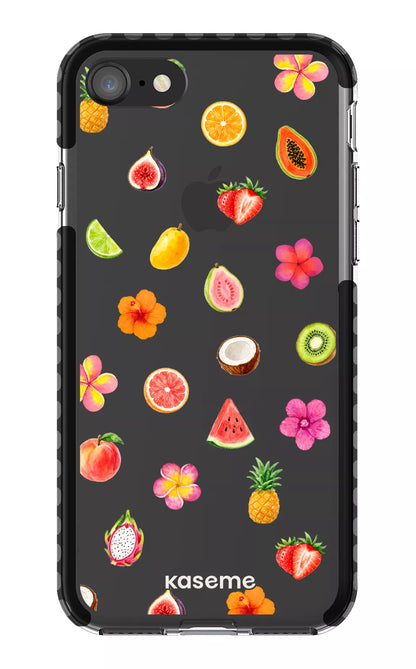 iPhone 8 Clear Case - Black Frutti di Vita Clear Case -