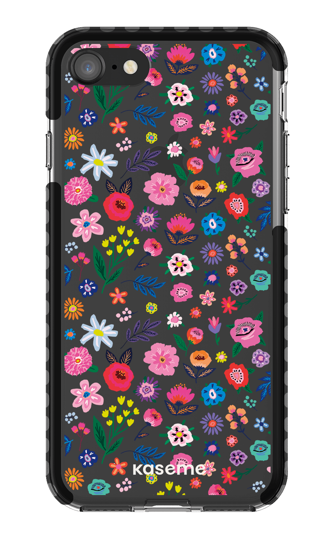 iPhone 8 Clear Case - Black Hallucinate Clear Case -