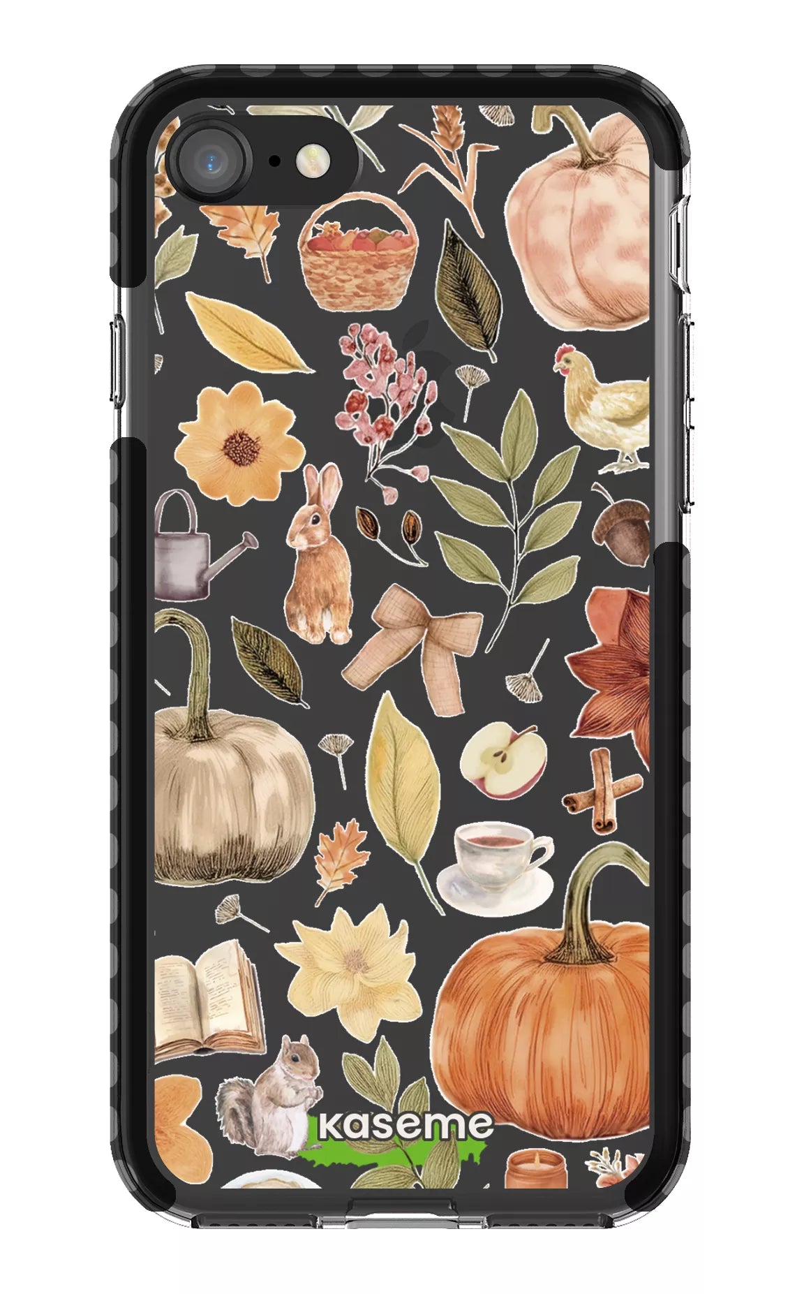 iPhone 8 Clear Case - Black Harvest Hues Clear Case -