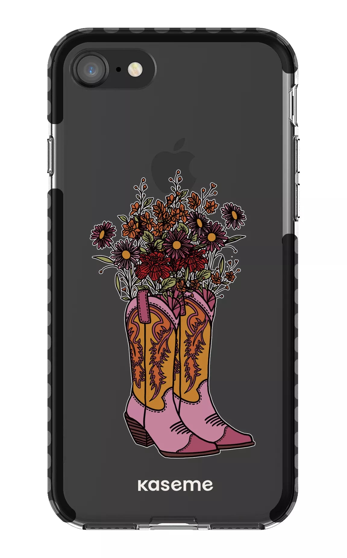 iPhone 8 Clear Case - Black Howdy Clear Case -